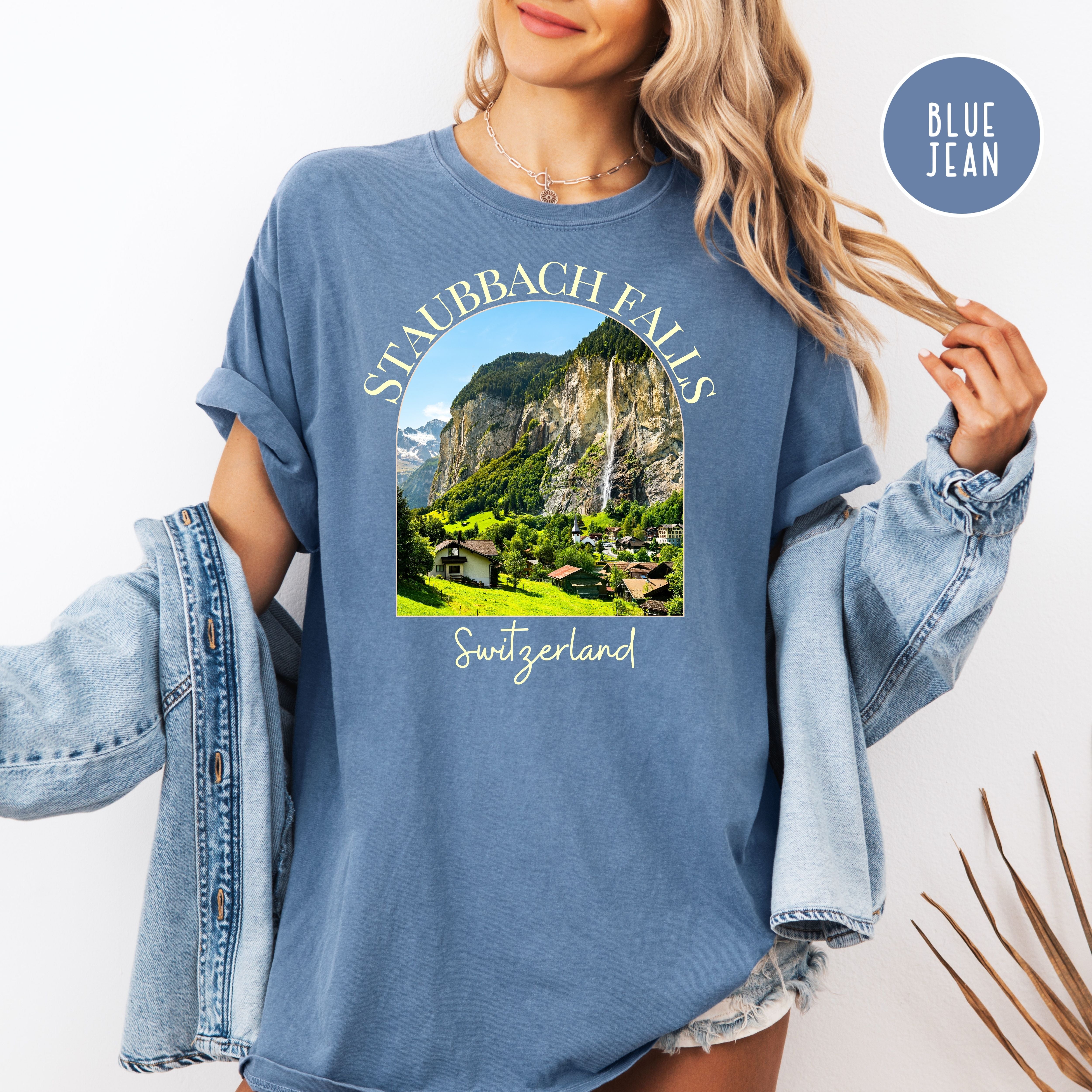 Switzerland Staubbach Falls Comfort Colors® Tee