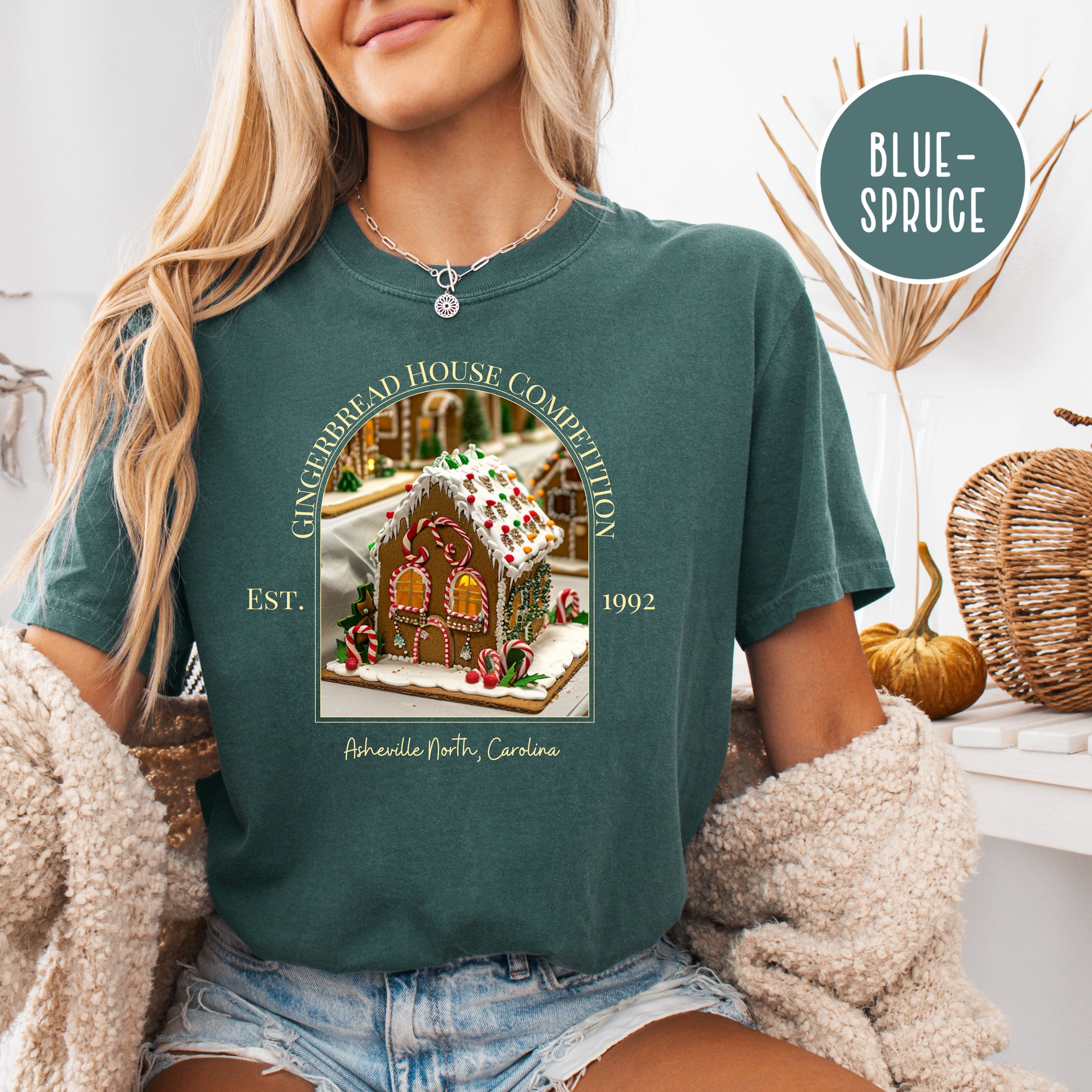 Asheville North Carolina Gingerbread House Competition Comfort Colors® Tee