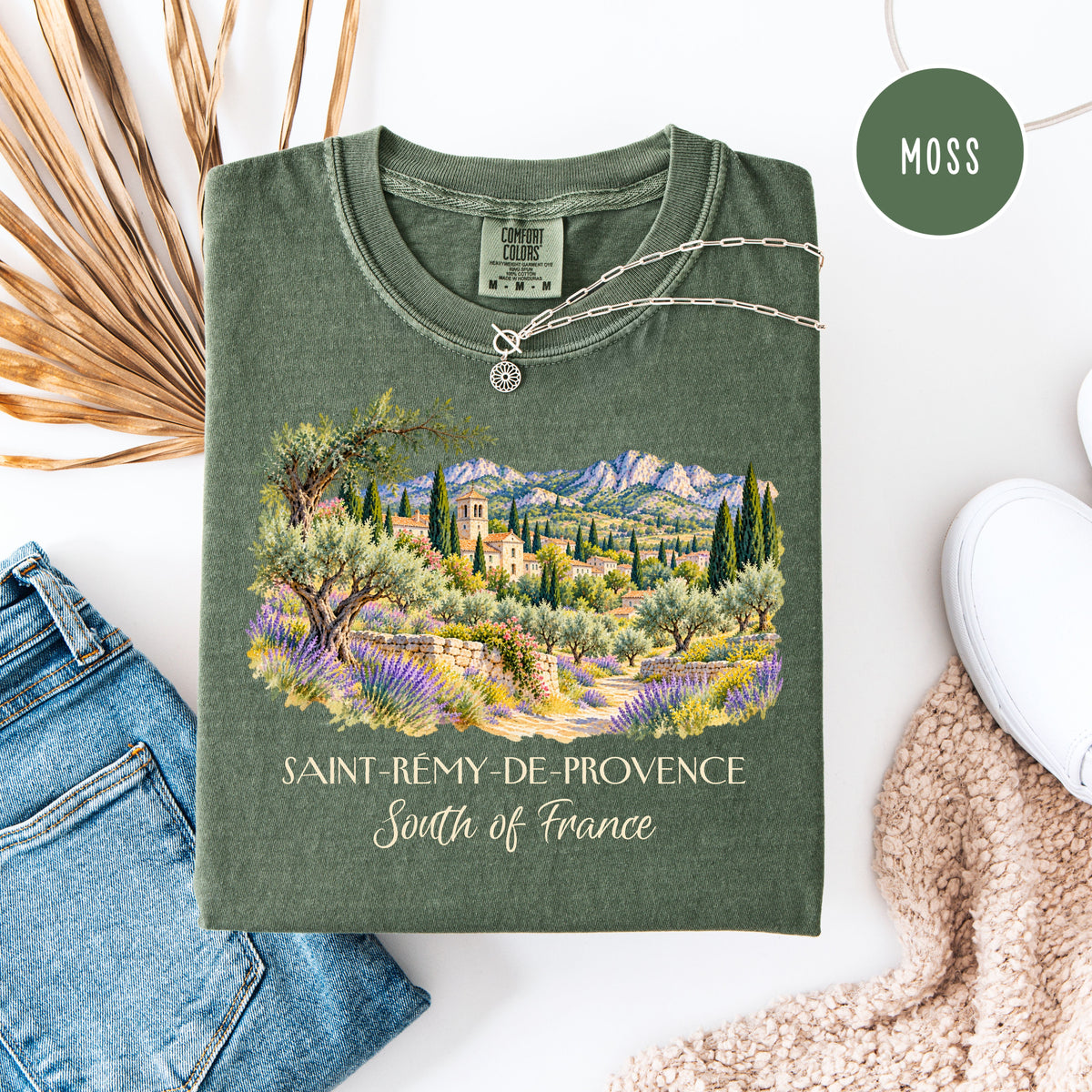 South of France Comfort Colors Vacation Gift Shirt, Saint Remy de Provence Shirt, Van Gogh Trail Gift Tee, France Travel, Van Gogh Fan Gift