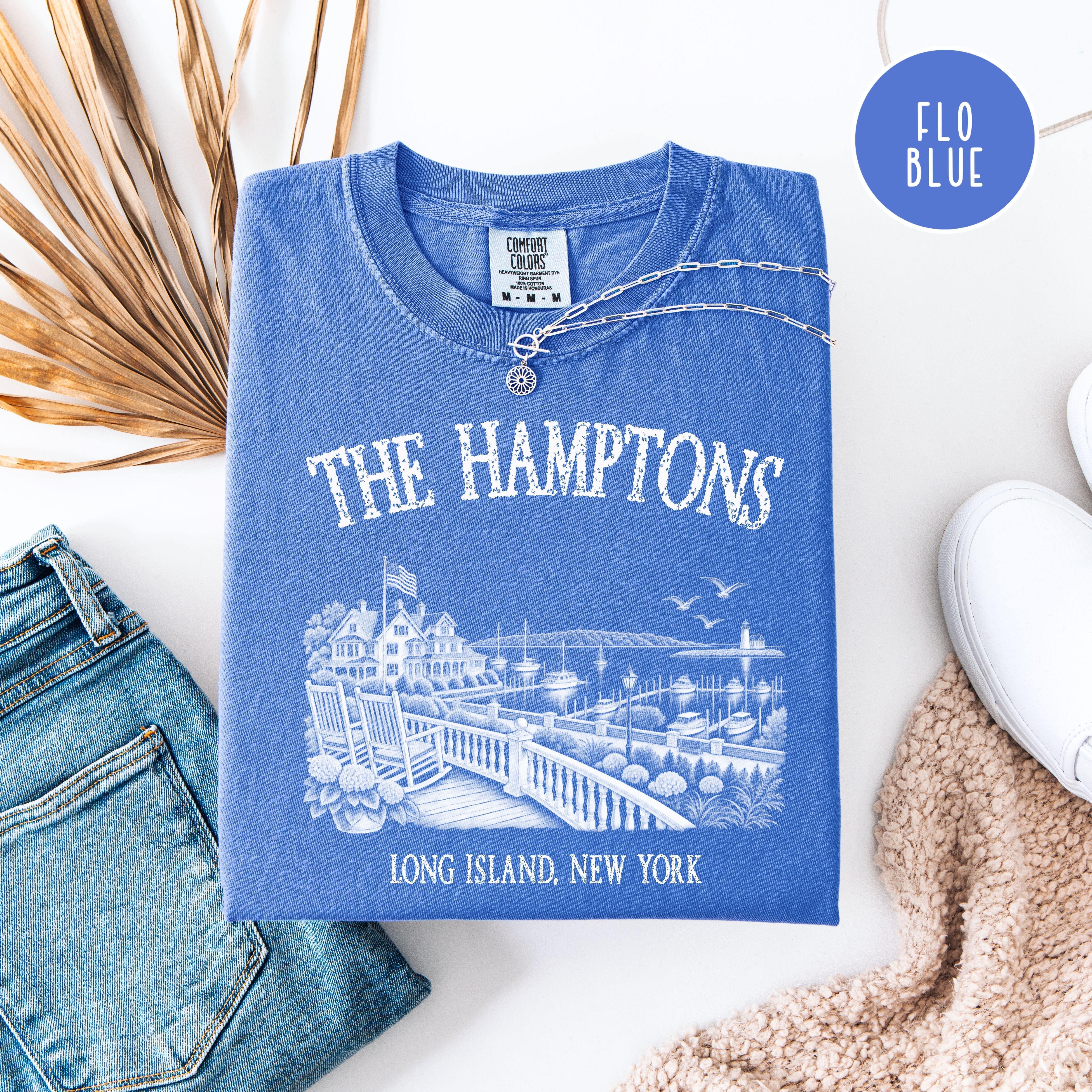 The Hamptons New York Comfort Colors T-Shirt, Hamptons Vacation Gift, Hamptons Gift Shirt, Hamptons Summer, New York Gift, Hamptons Shirt