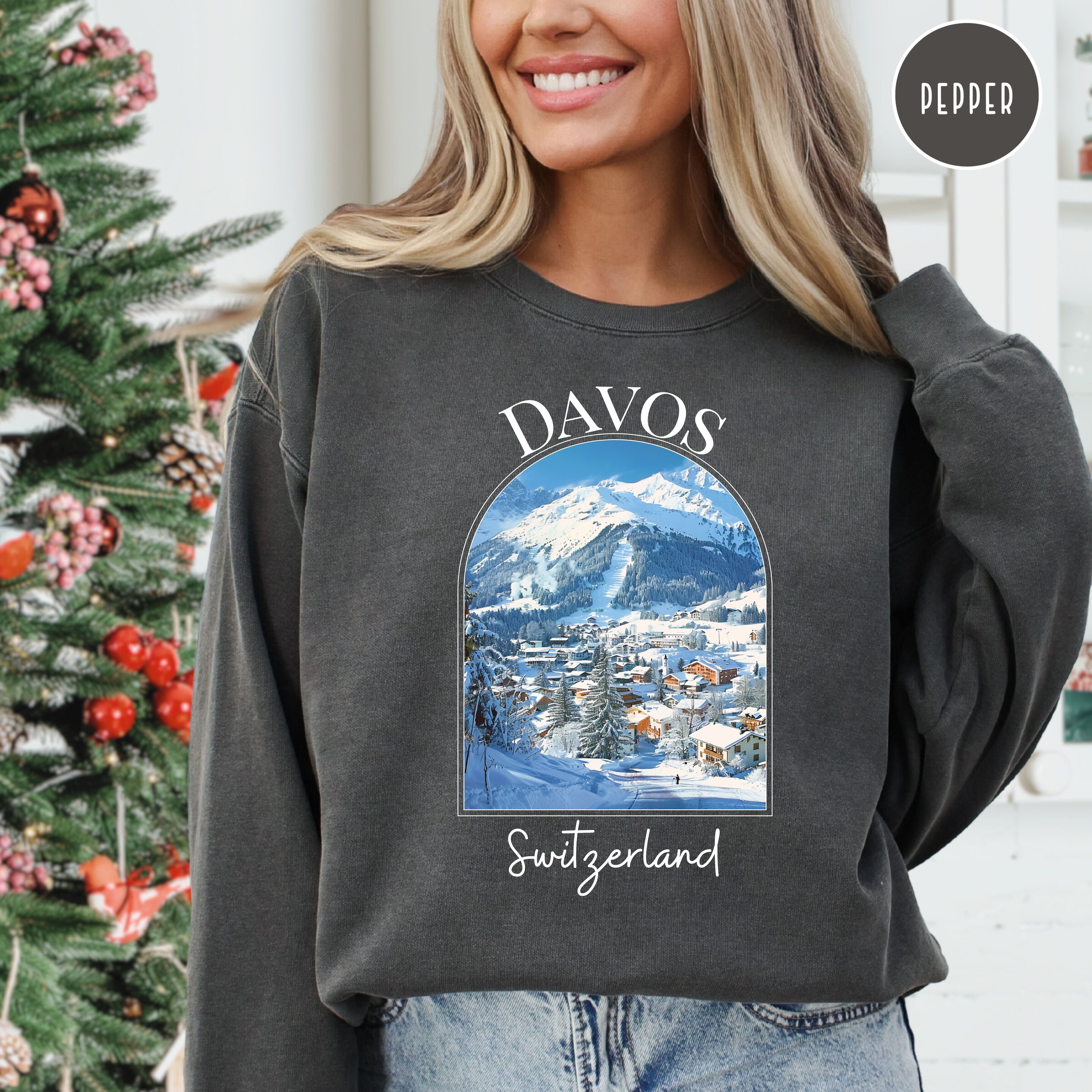 Davos Switzerland Comfort Colors® Sweatshirt