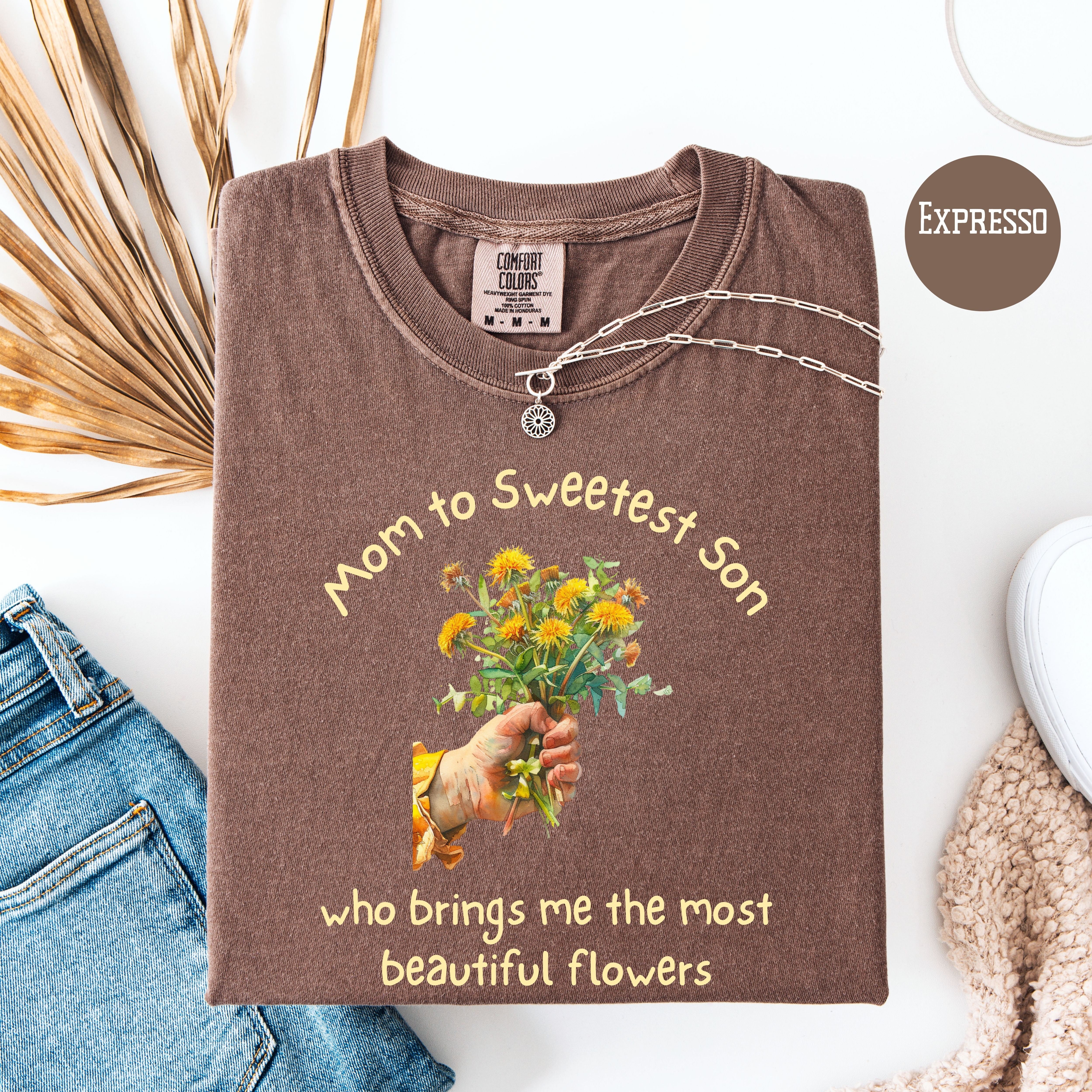 Mom To Son Comfort Colors T-Shirt, Funny Mom To Young Boy Shirt