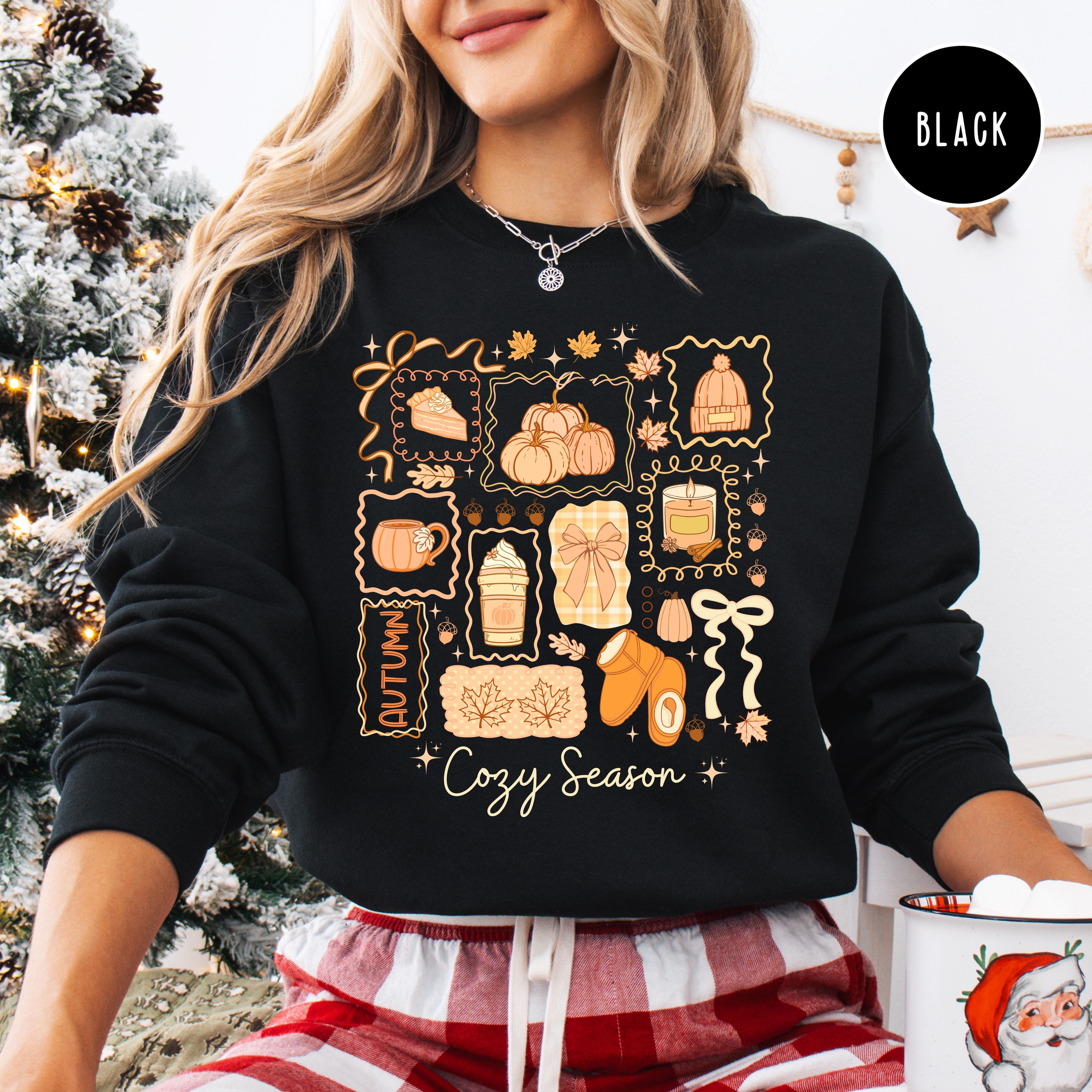 Cozy Season Autumn Long Sleeve Unisex Fall Sweatshirt