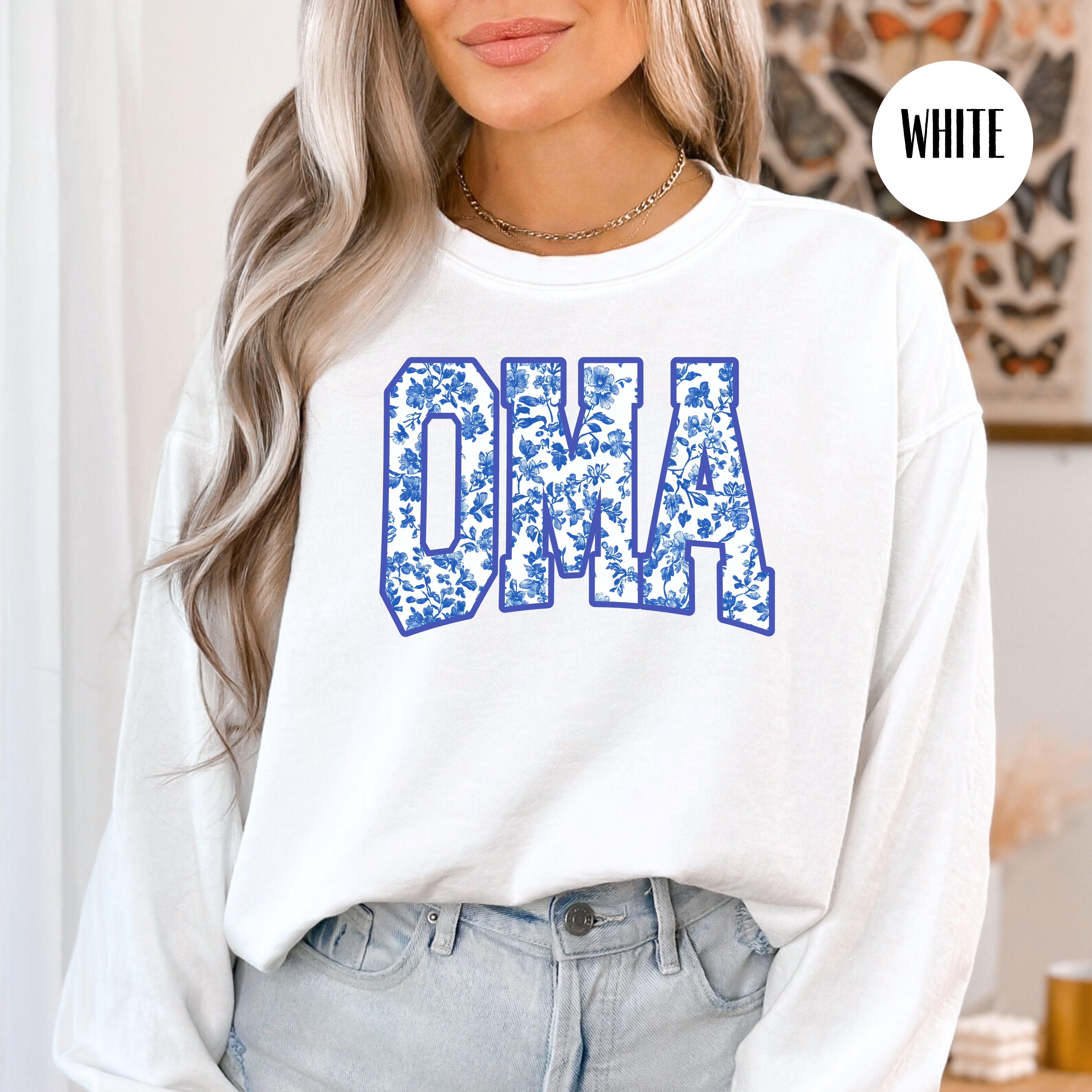 Oma French Toile Comfort Colors® Sweatshirt