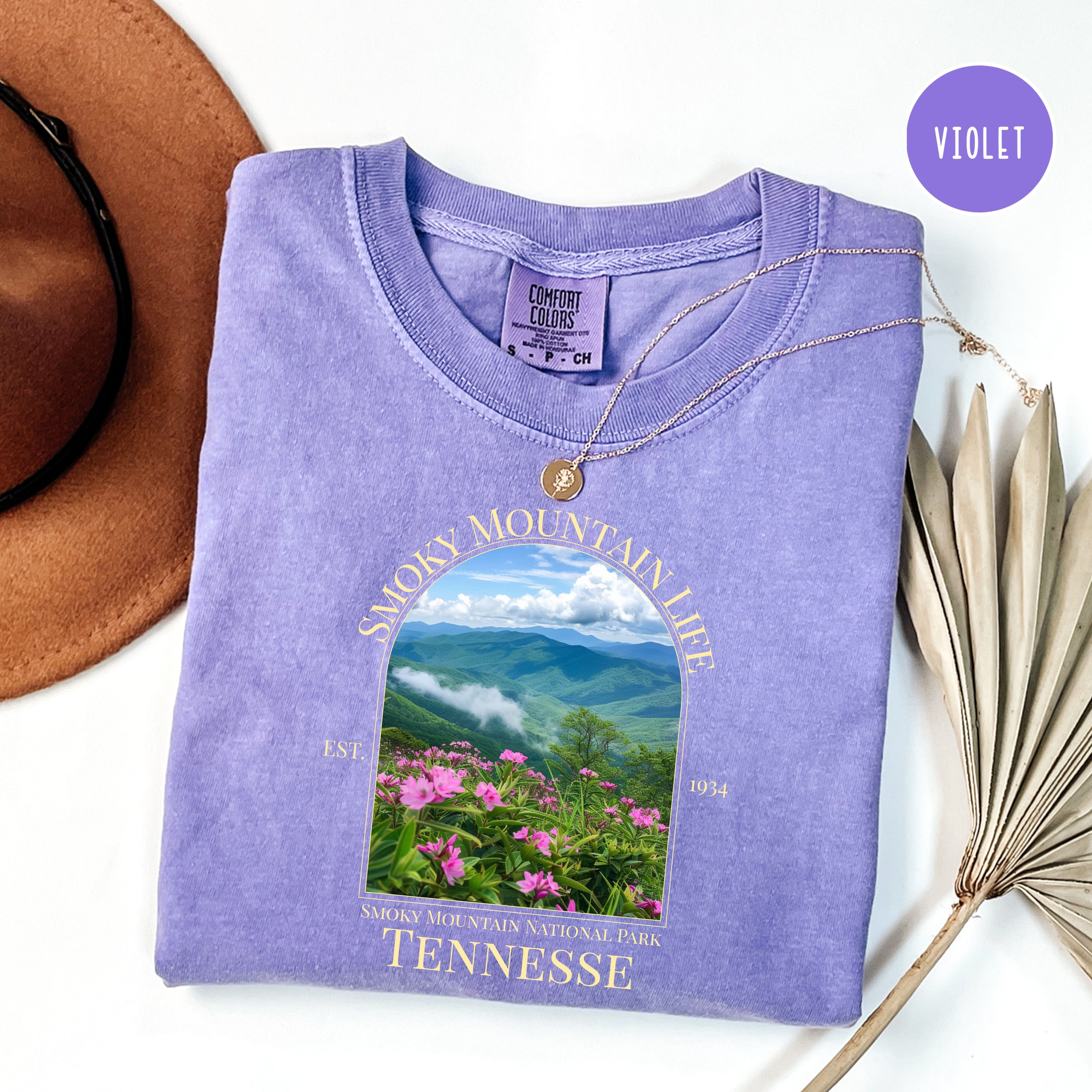 Smoky Mountain Life Comfort Colors T-Shirt, Smoky Mountain National Park Summer Vacation Shirt, Tennessee Gift Shirt