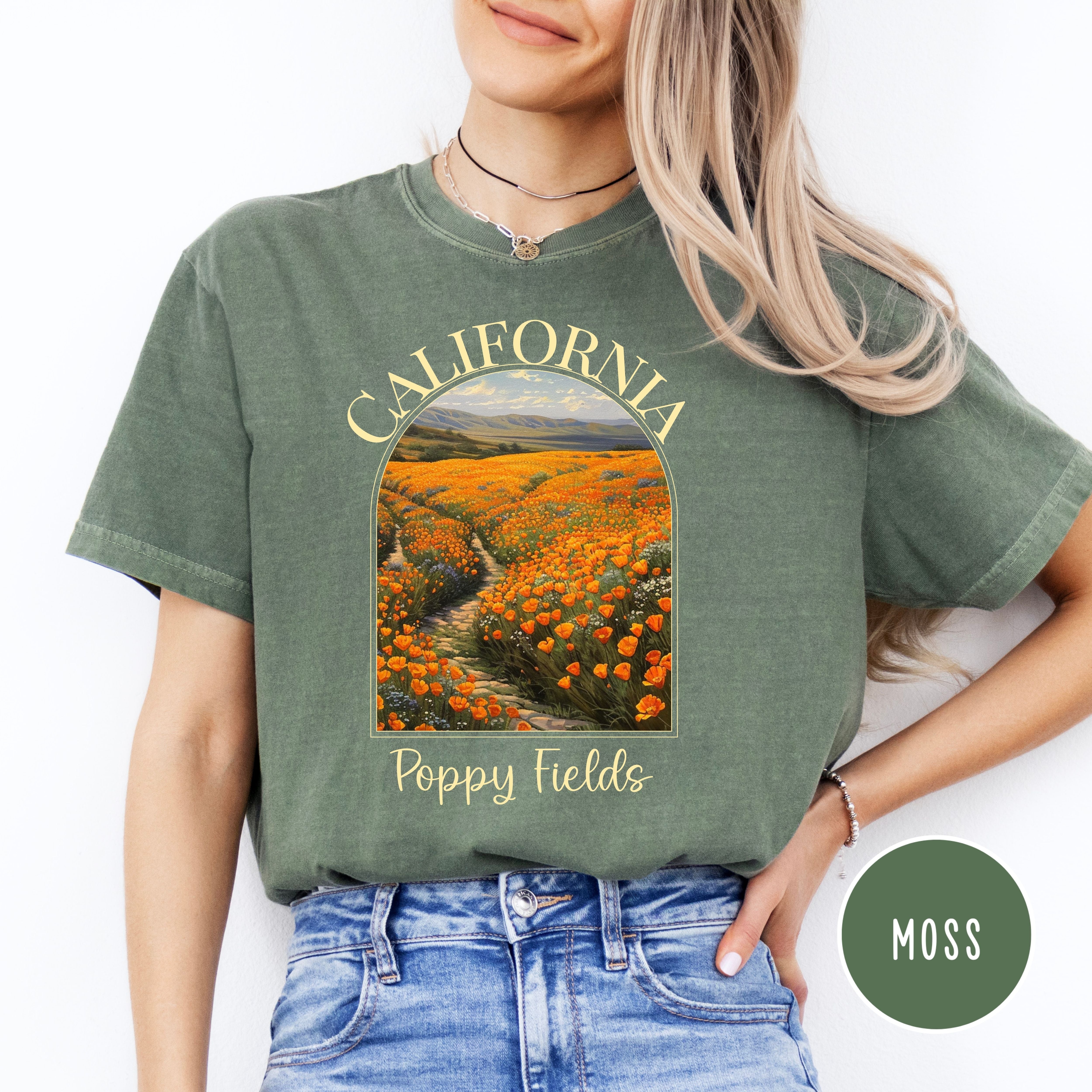 California Poppy Fields Comfort Colors® Tee