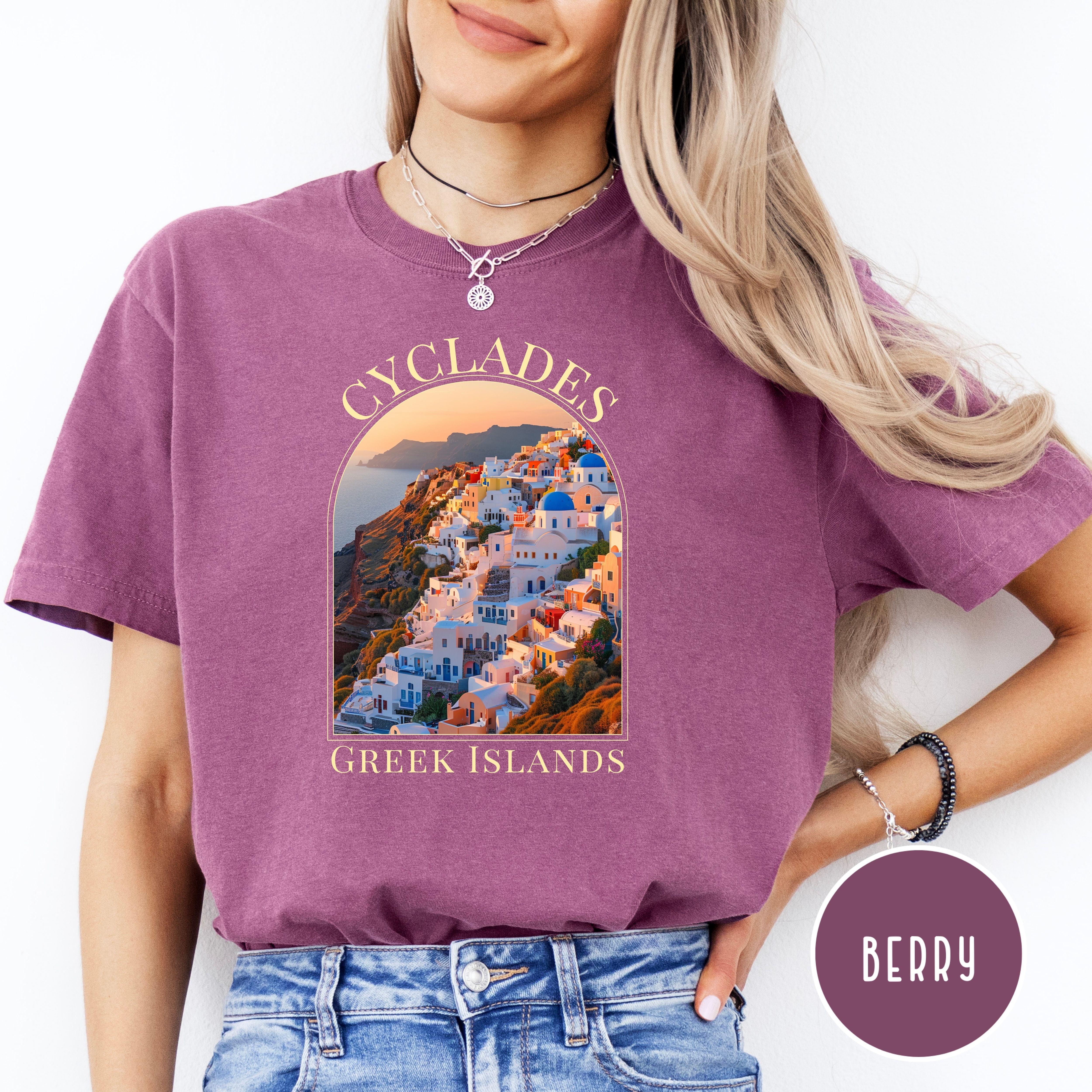 Cyclades Greek Islands Greece Vacation Comfort Colors® Tee