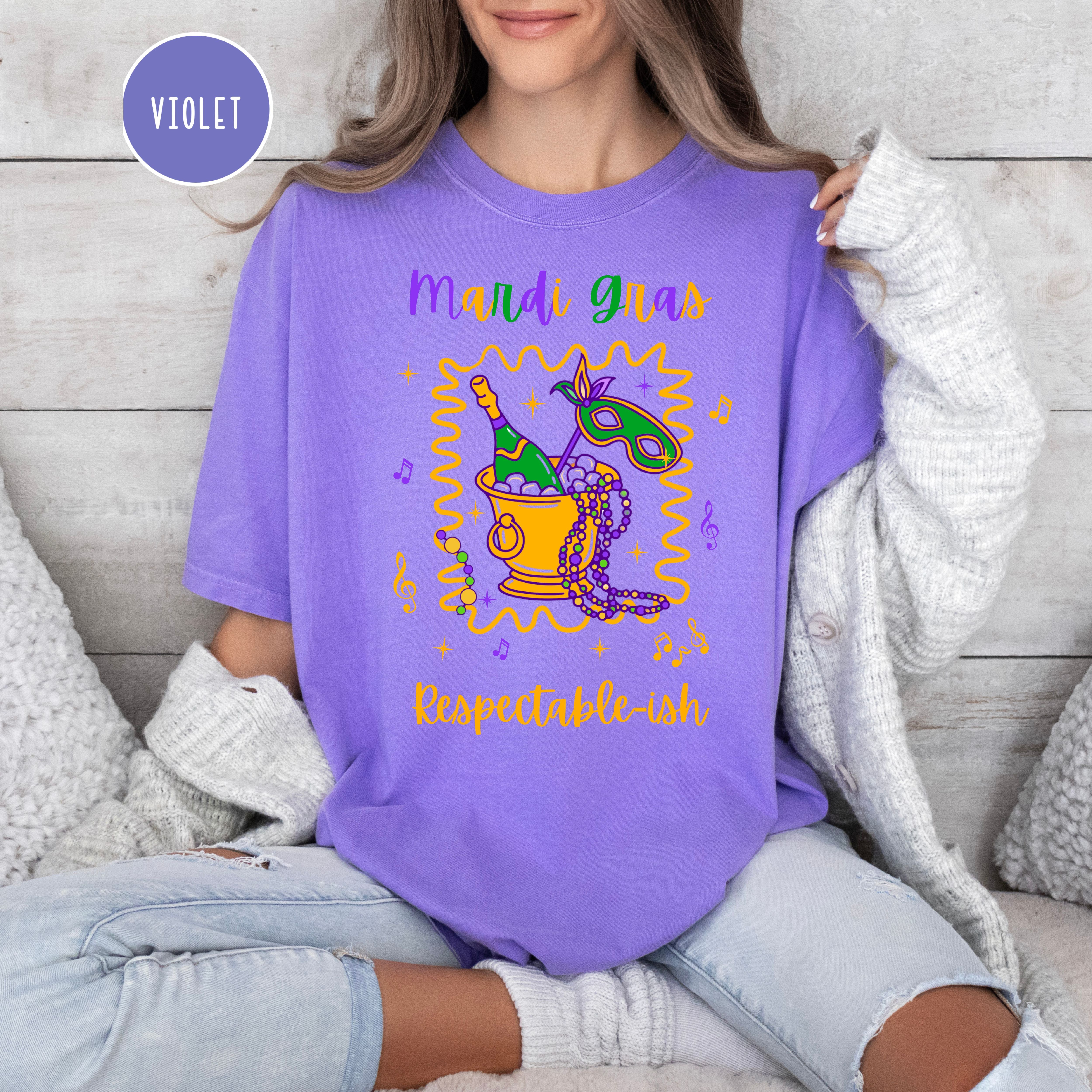Mardi Gras Celebration Comfort Colors T-Shirt, New Orleans Travel Shirt