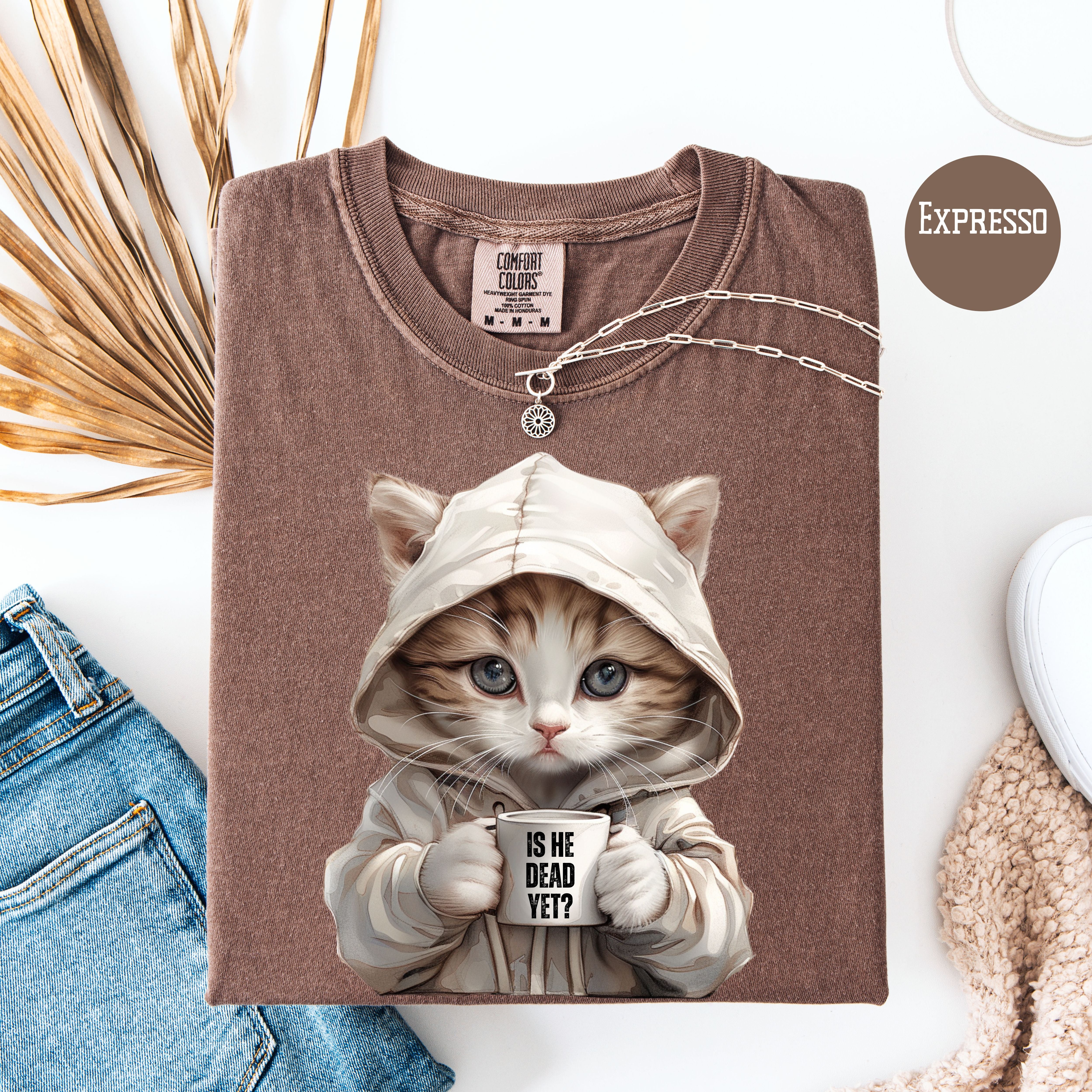 Cat Lover Anti-Trump Is He Dead Yet Comfort Colors Protest Tee