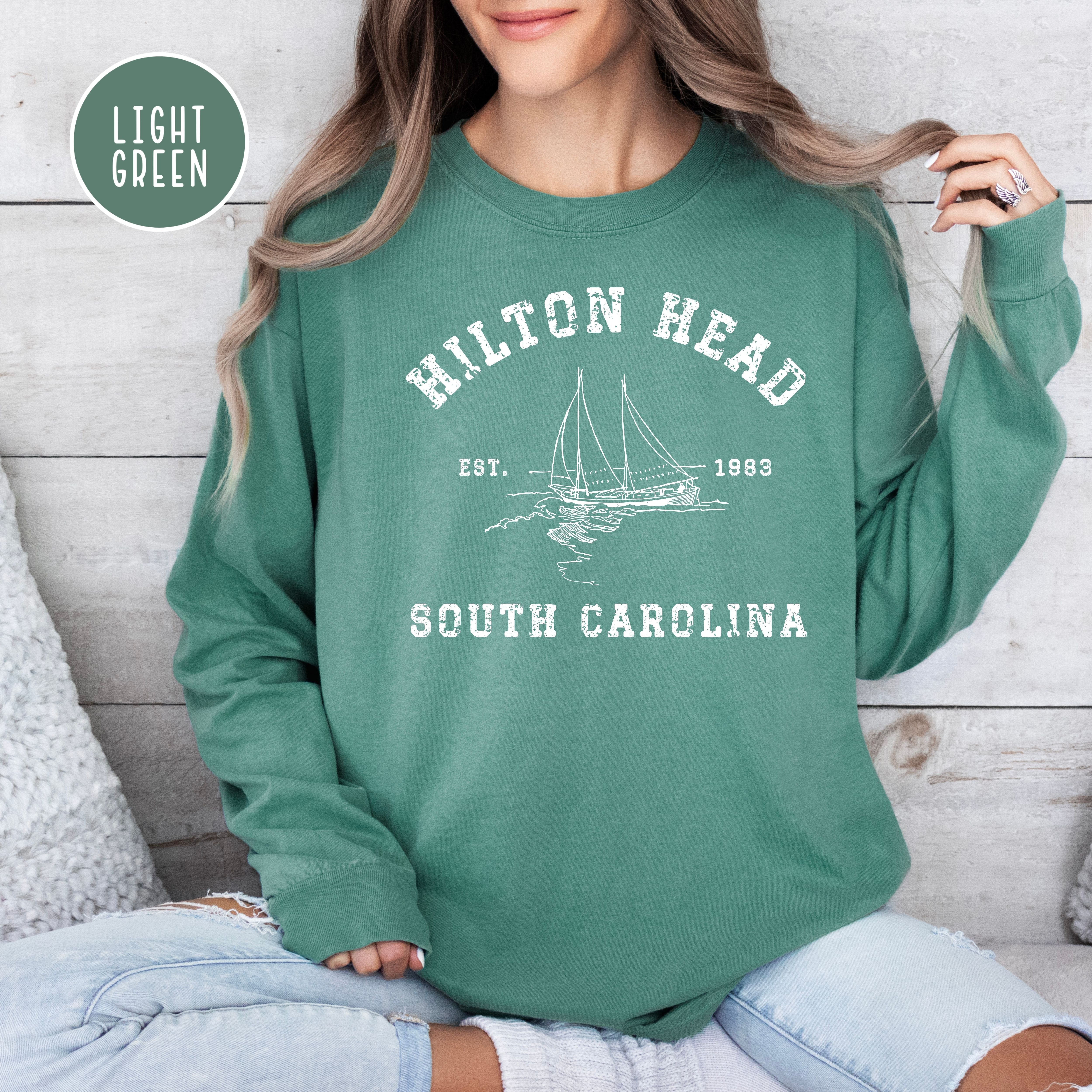 Hilton Head South Carolina Grunge Style Comfort Colors® Tee