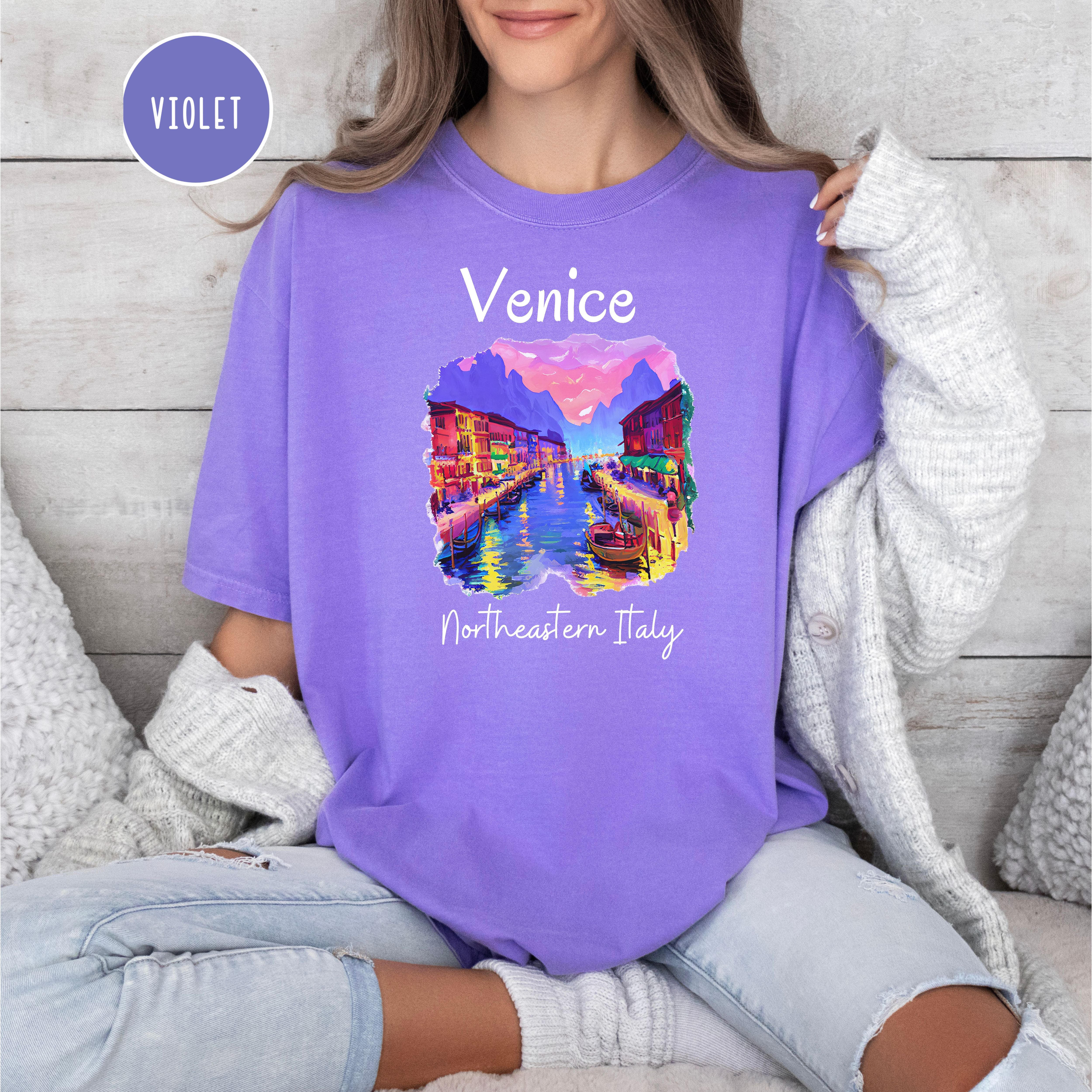 Italy Vacation Gift, Venice Italy Comfort Colors T-Shirt, Venice Gift for Italy Lover