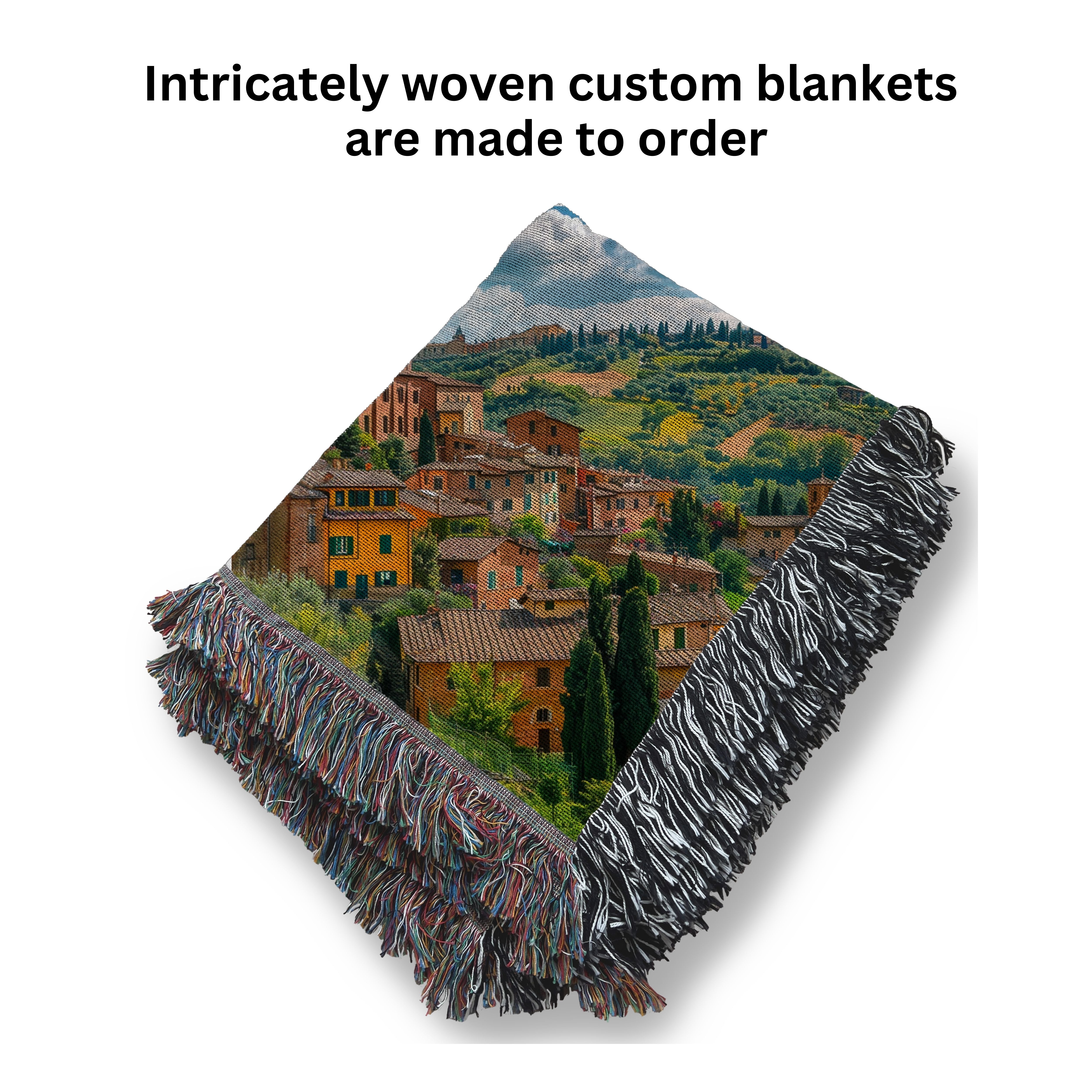 Siena Tuscany Italy Woven Throw Blanket