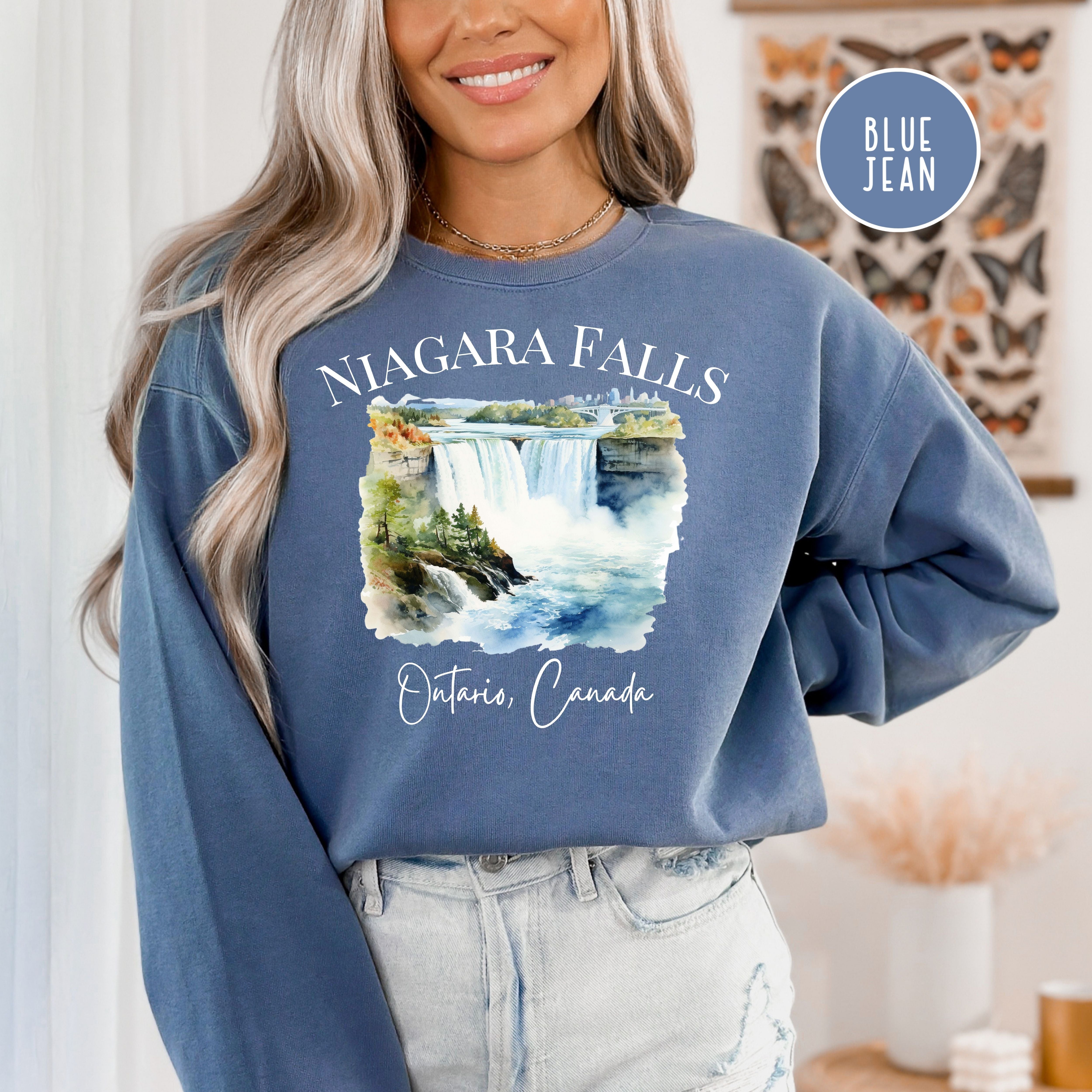 Niagara Falls Ontario Canada Comfort Colors Sweatshirt