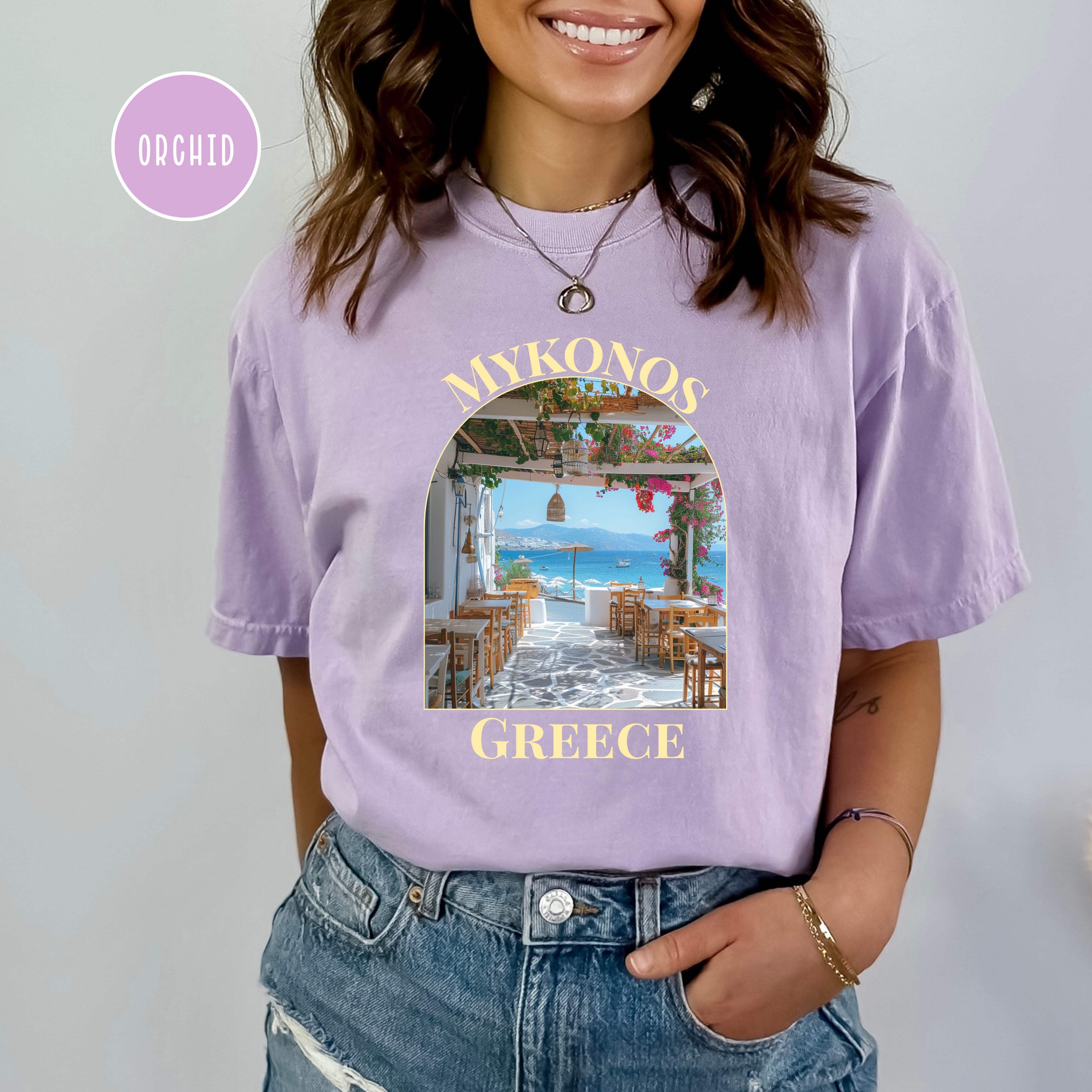 Mykonos Greek Island Vacation Comfort Colors® Tee