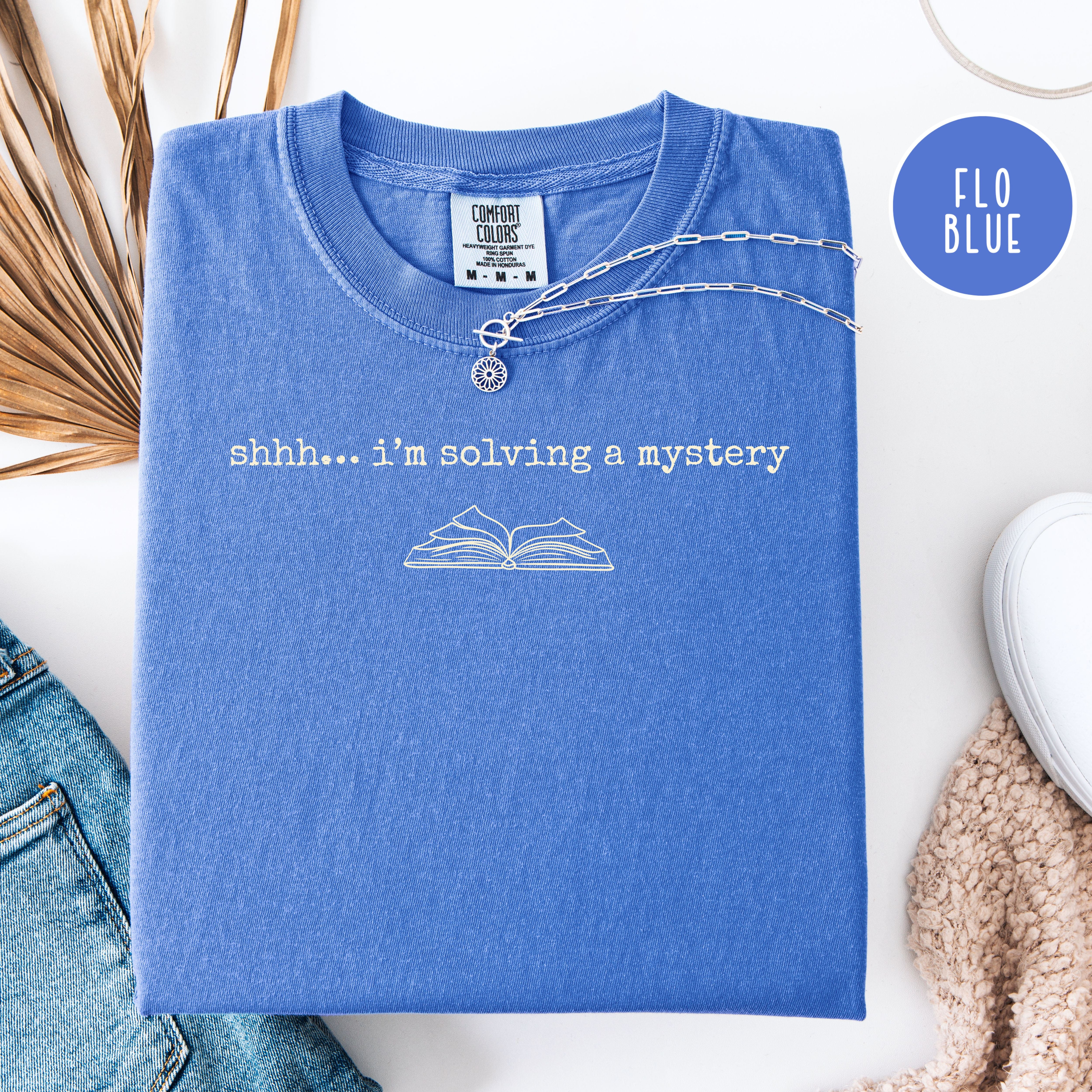 Funny Summer Reading Book Lover Comfort Colors® Mystery Book Tee