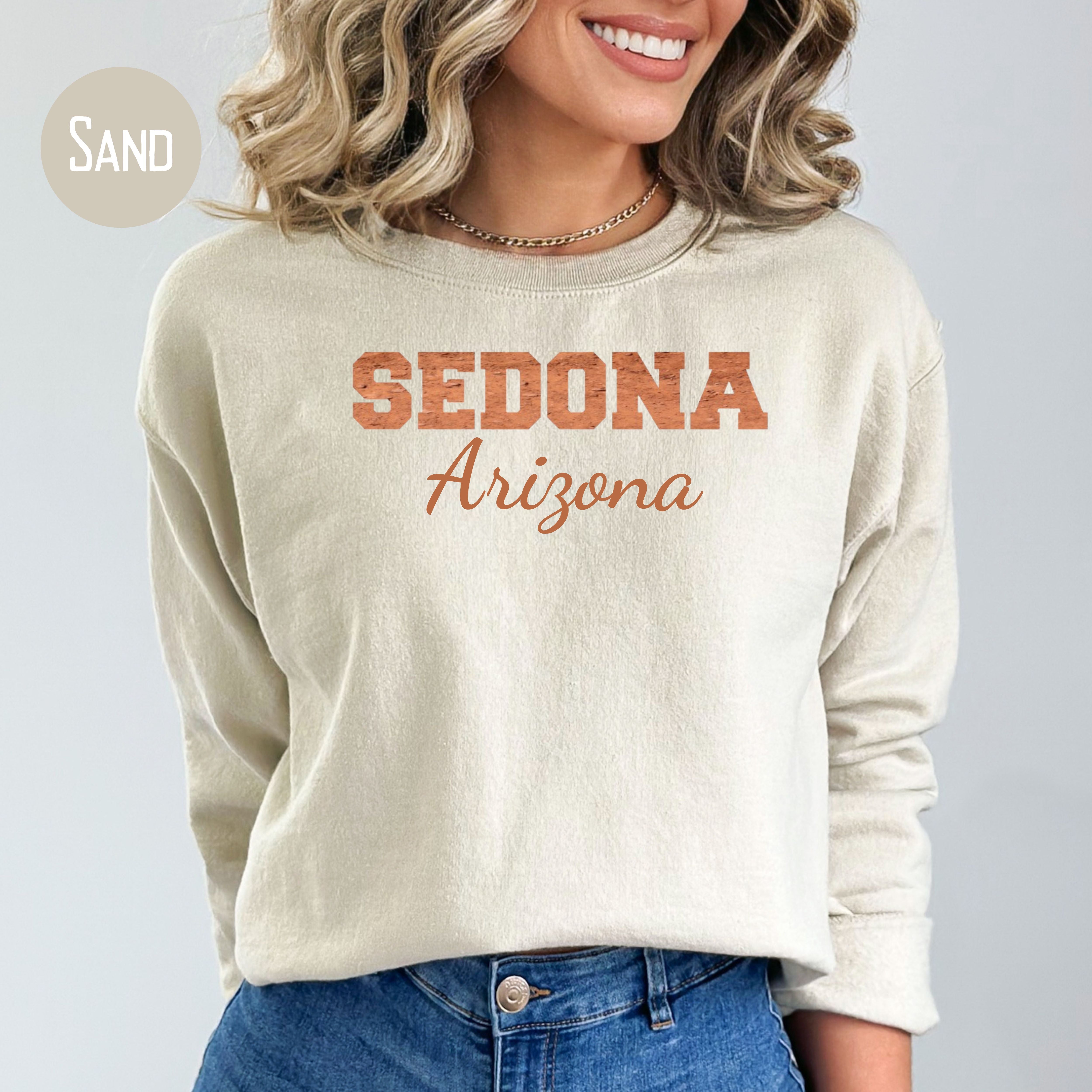 Sedona Red Rock Lettering Sweatshirt