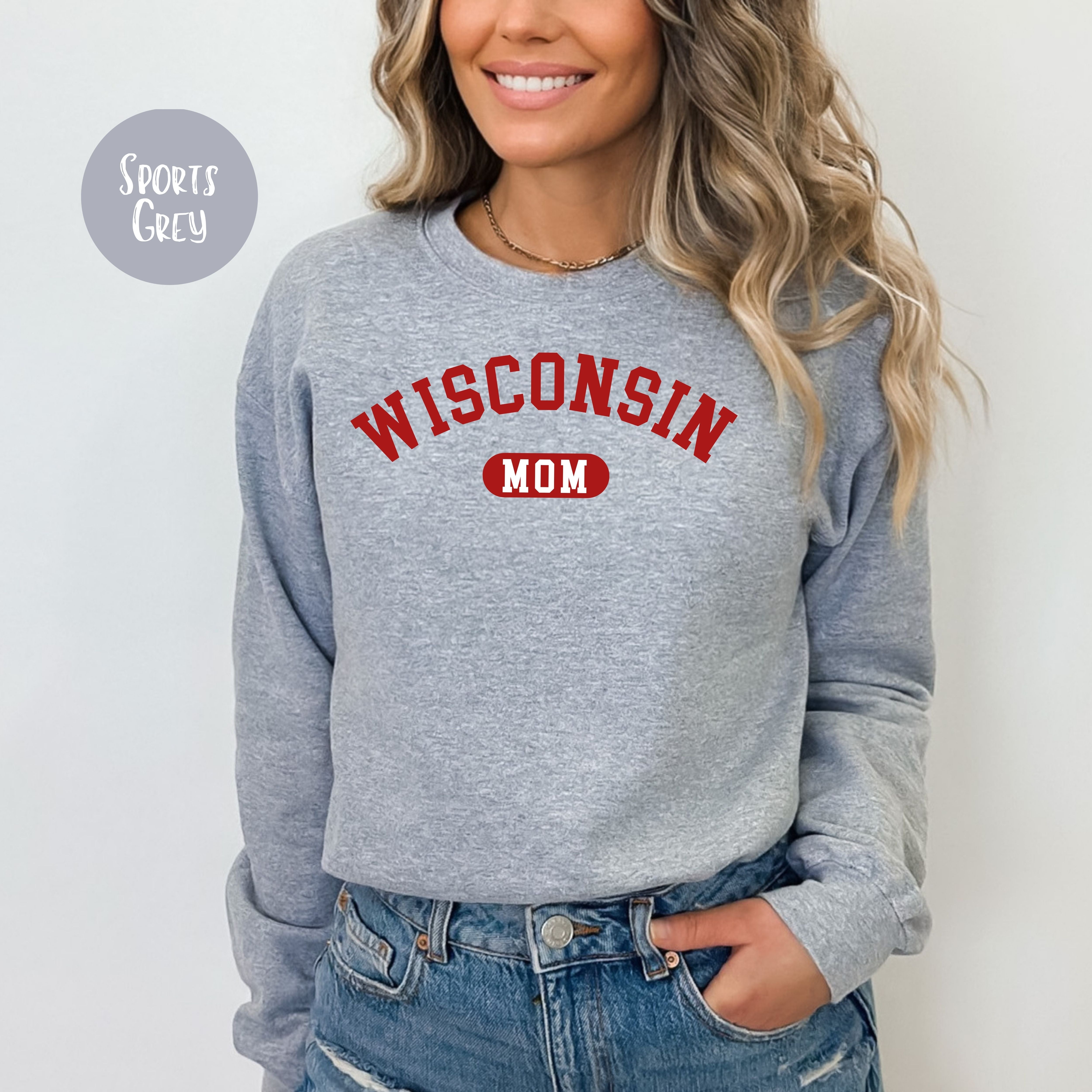 Wisconsin Mom Sweatshirt, New Wisconsin Mom Gift