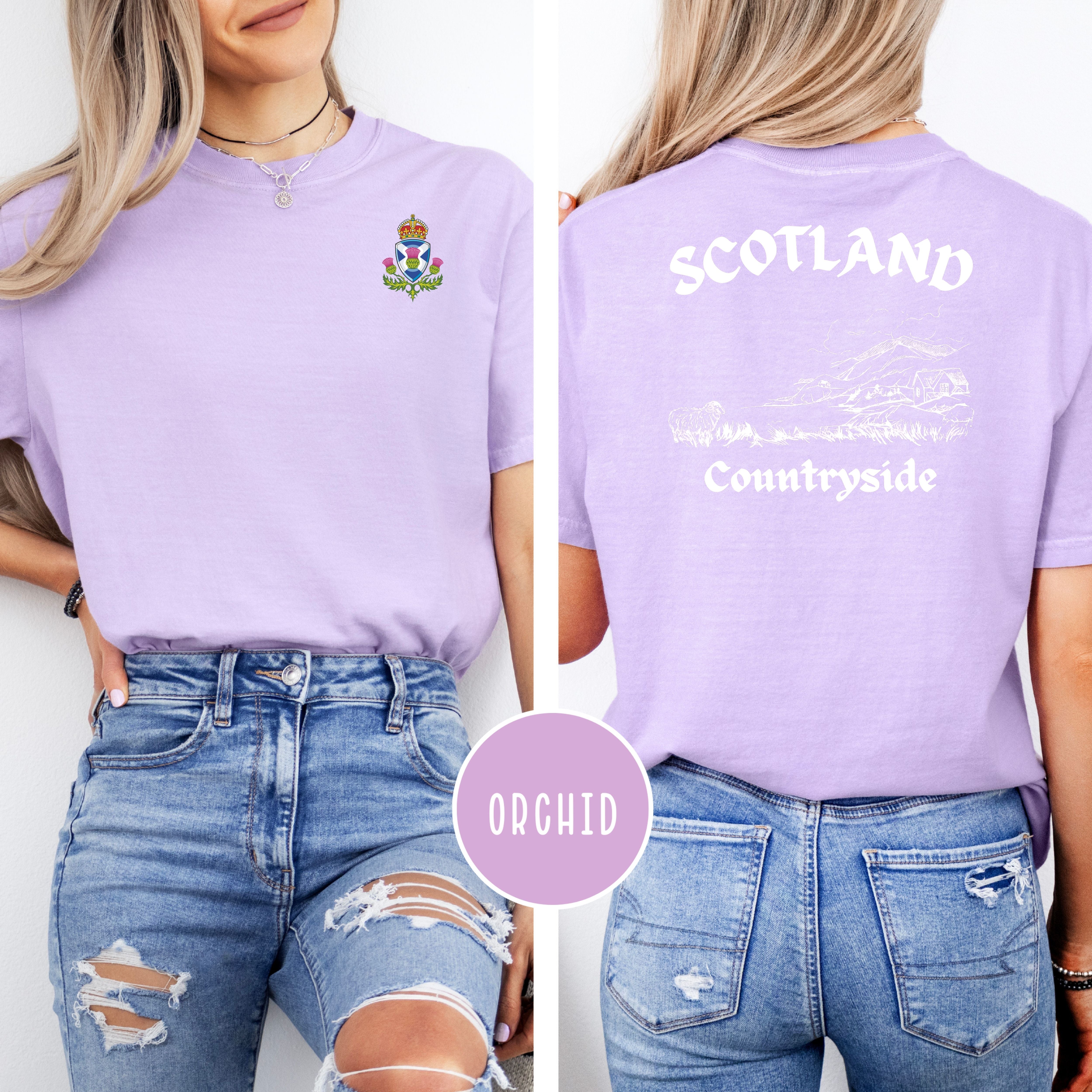 Scotland Countryside Comfort Colors® Scottish Highlands Tee