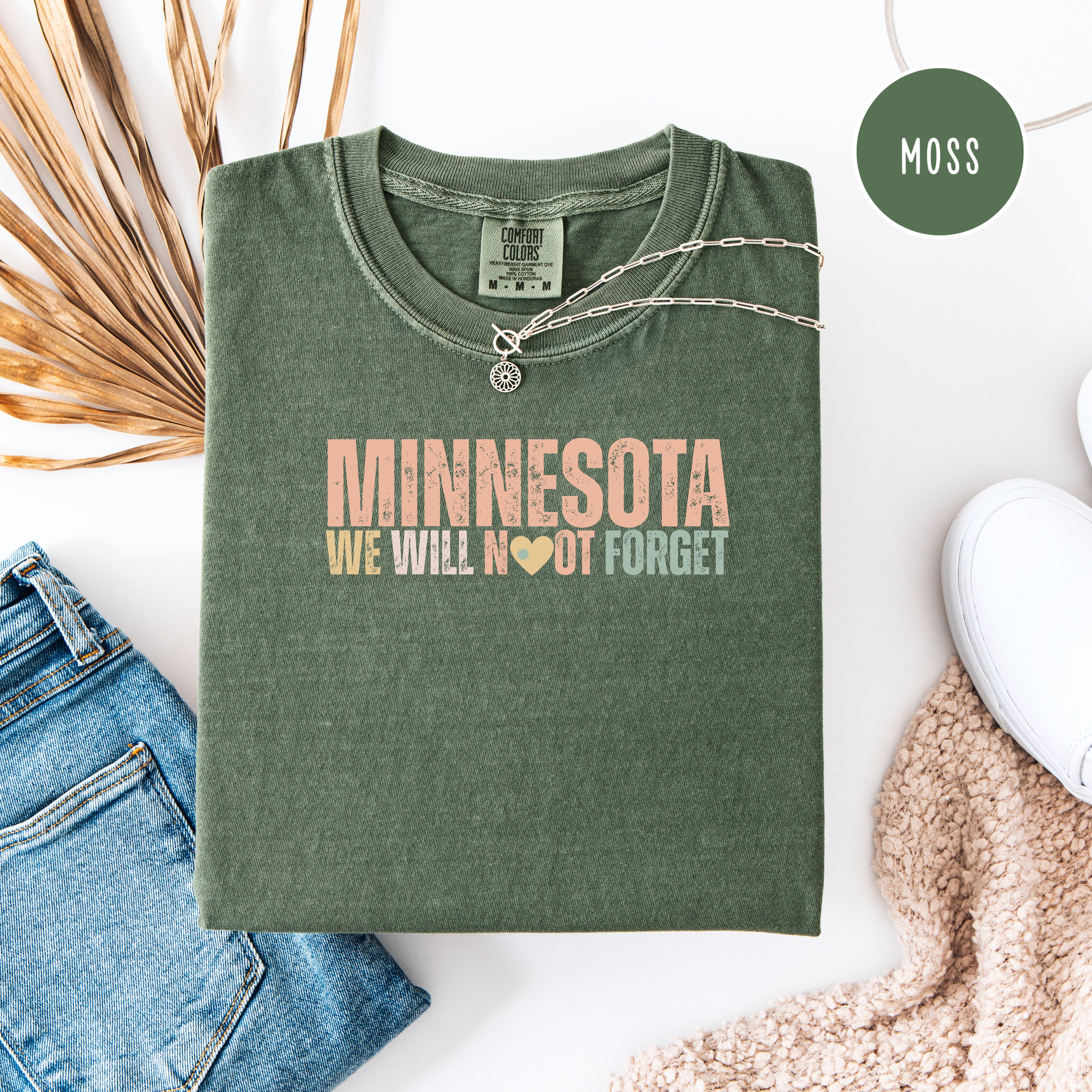Minnesota Never Forget Comfort Colors T-Shirt, Minnesota Minneapolis Solidarity, Minnesota Gift Shirt