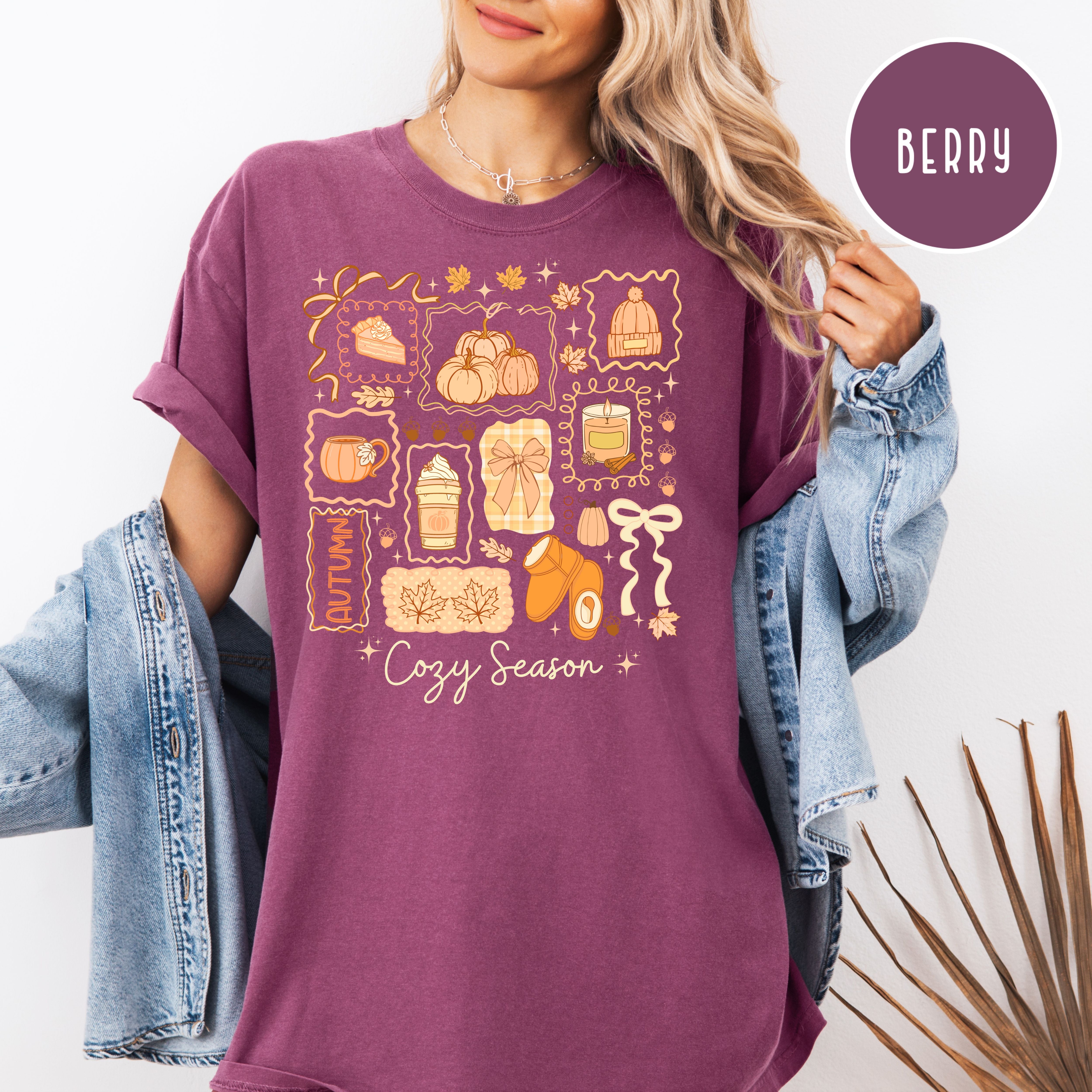 Cozy Season Autumn Comfort Colors Fall Shirt
