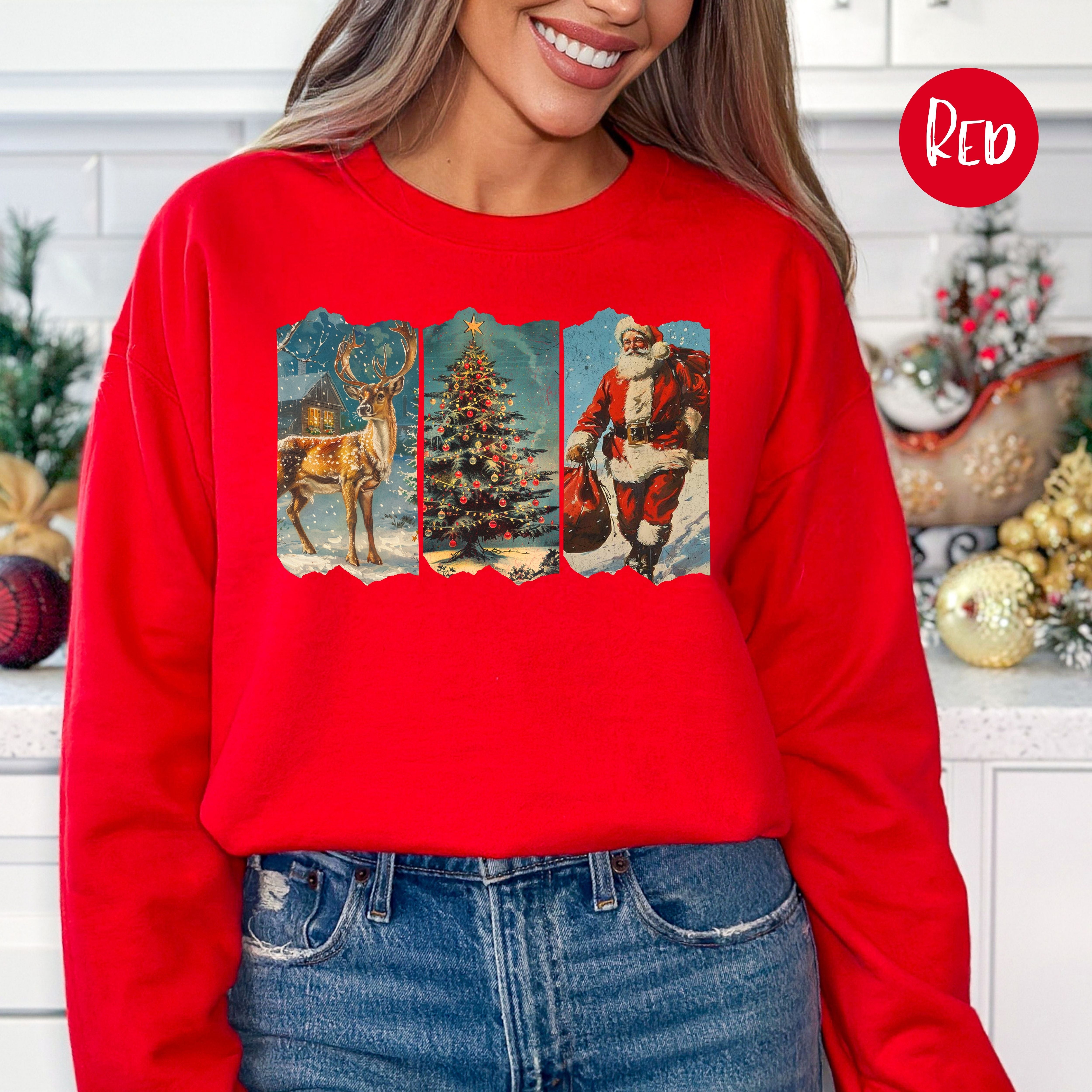 Vintage Retro Style Christmas Sweatshirt