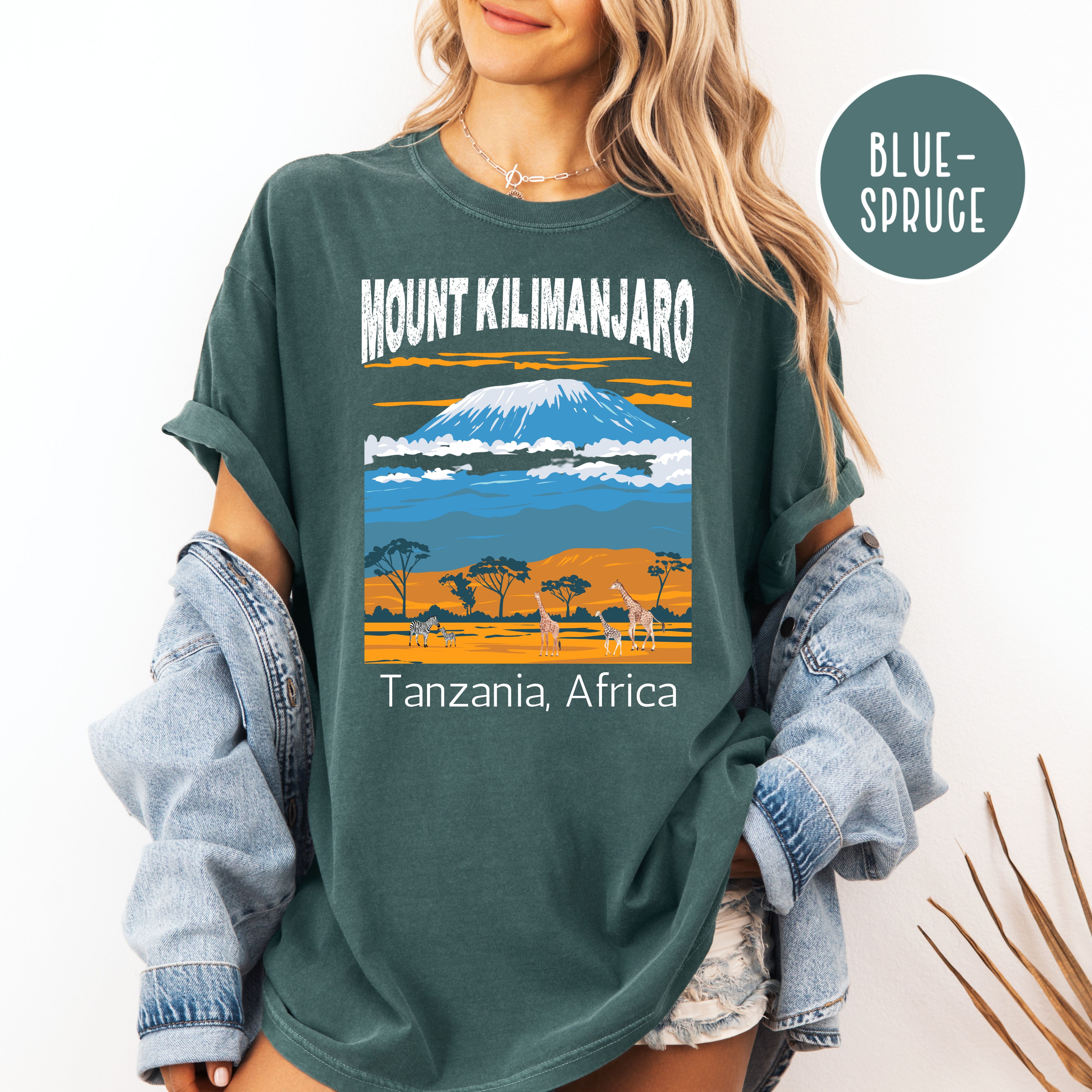 Mount Kilimanjaro Comfort Colors T-Shirt, Tanzania Africa Shirt