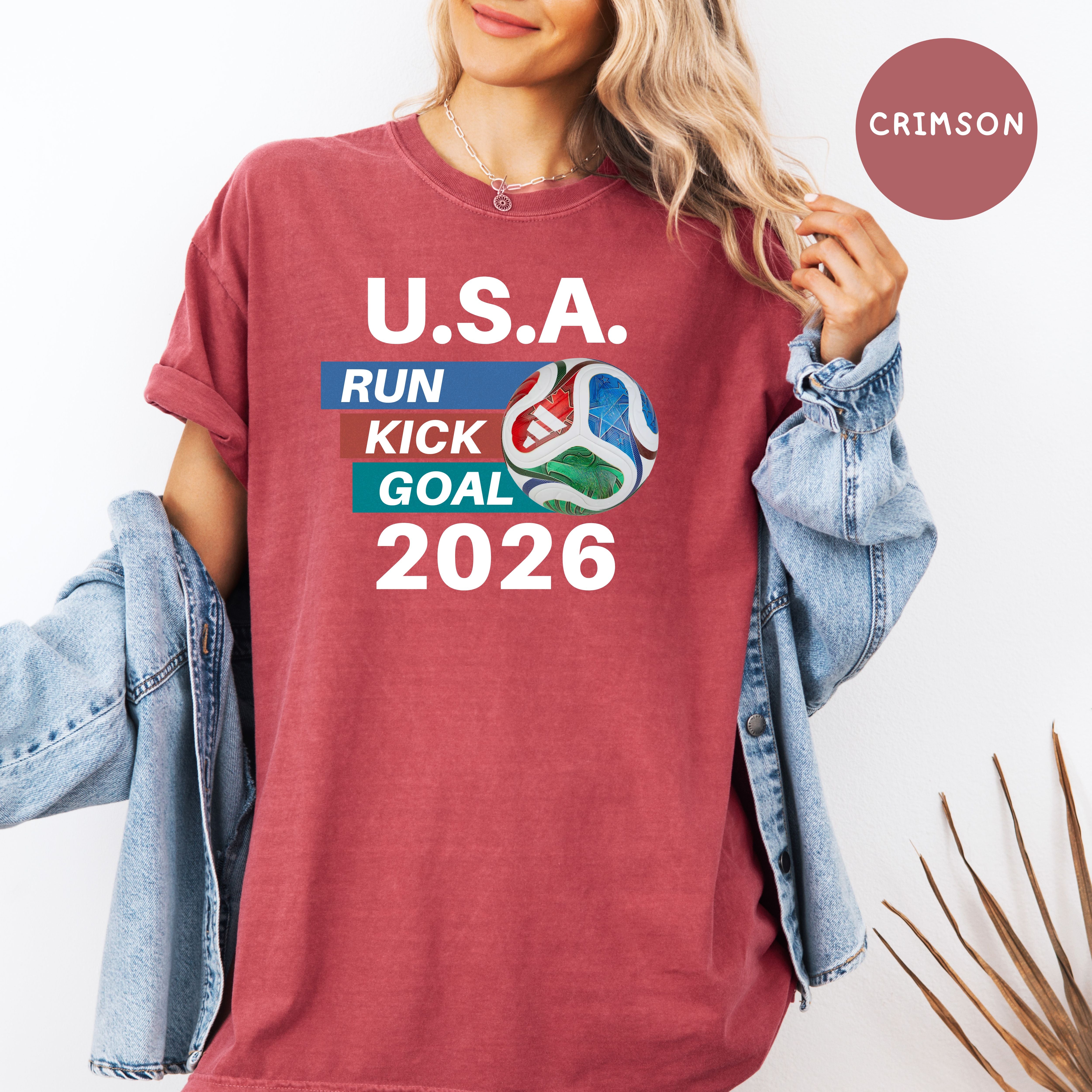 Soccer 2026 Comfort Colors T-Shirt, Soccer USA, Soccer Fan Gift Shirt
