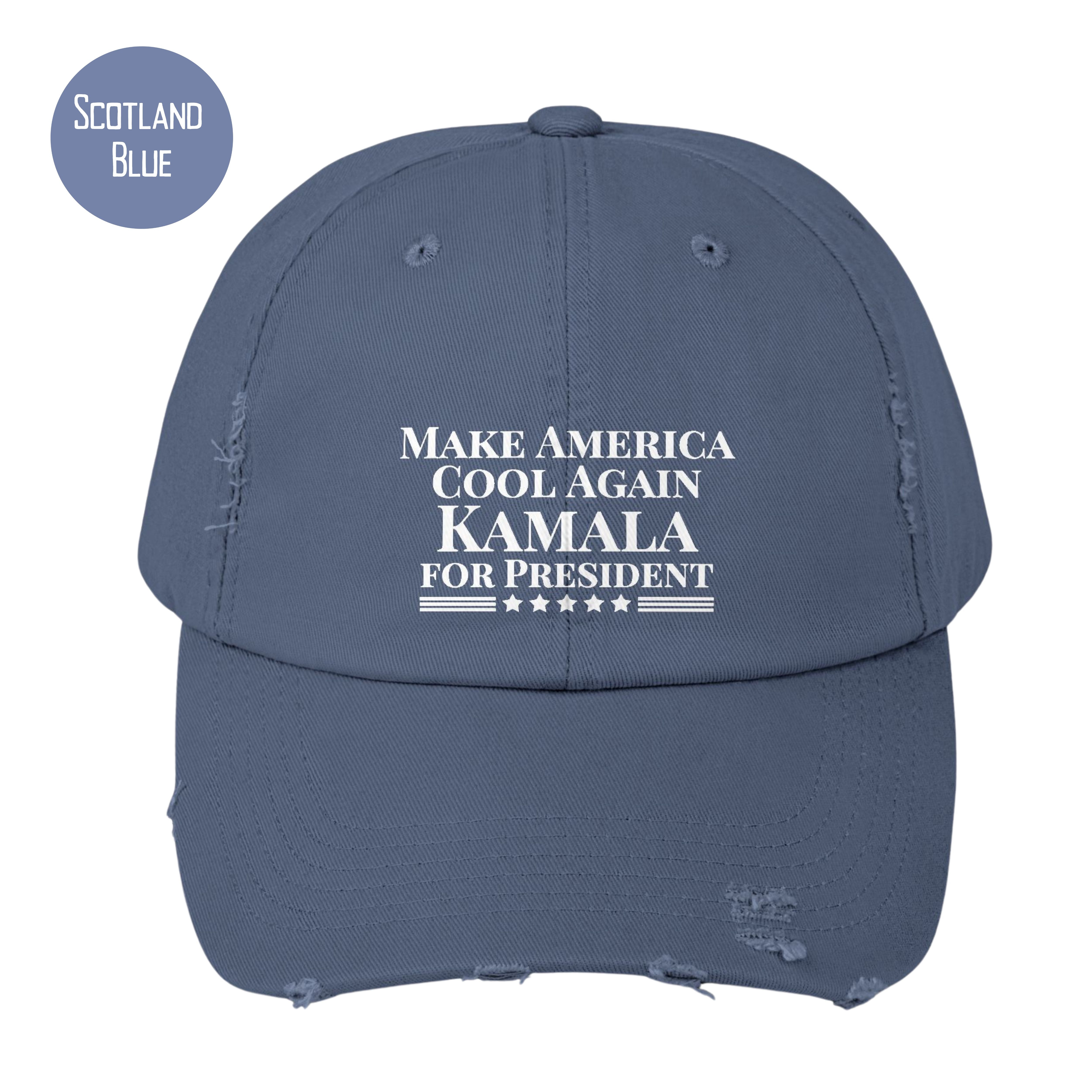 Kamala for President Grunge Baseball Cap