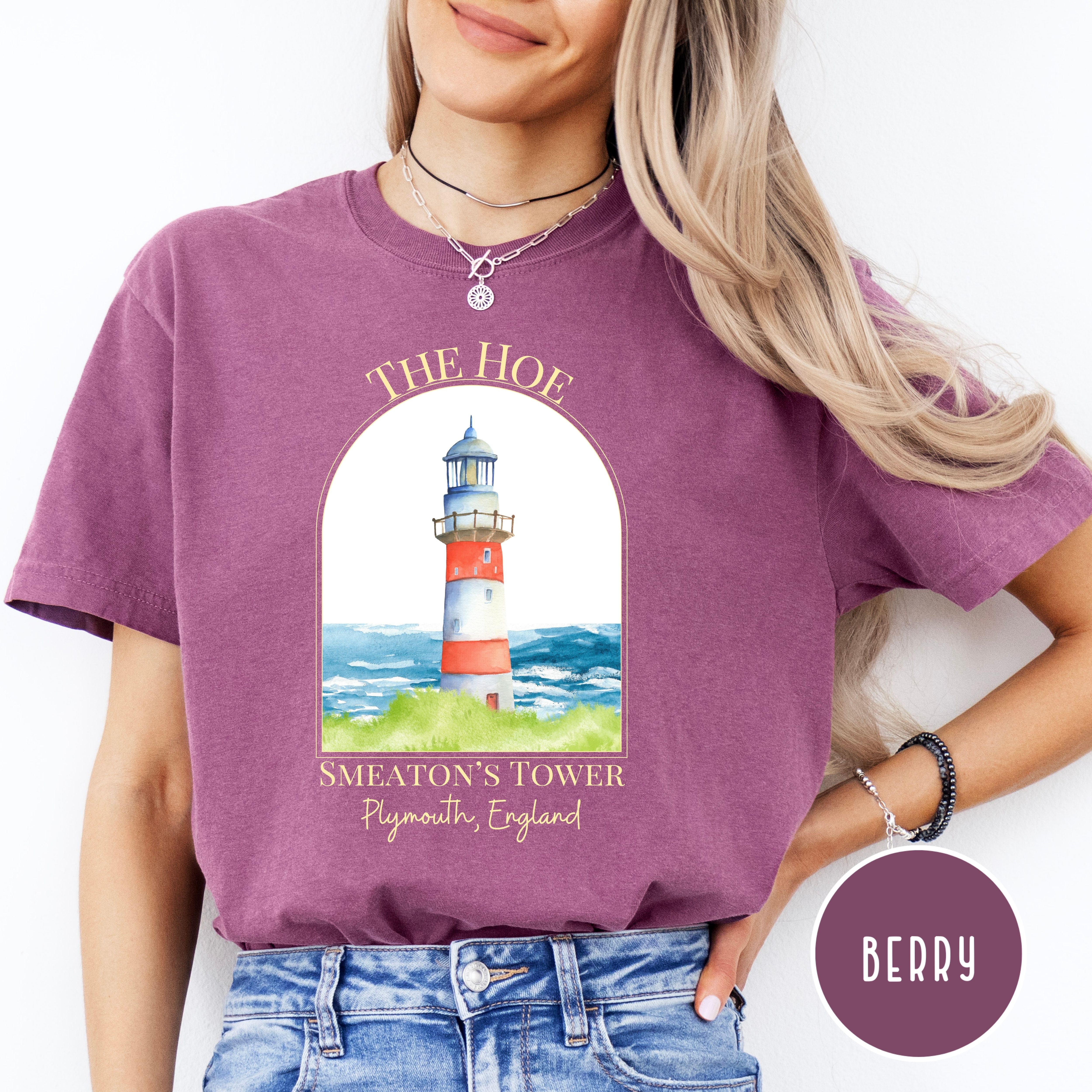 Plymouth Hoe Smeaton's Tower Plymouth England Comfort Colors® Tee