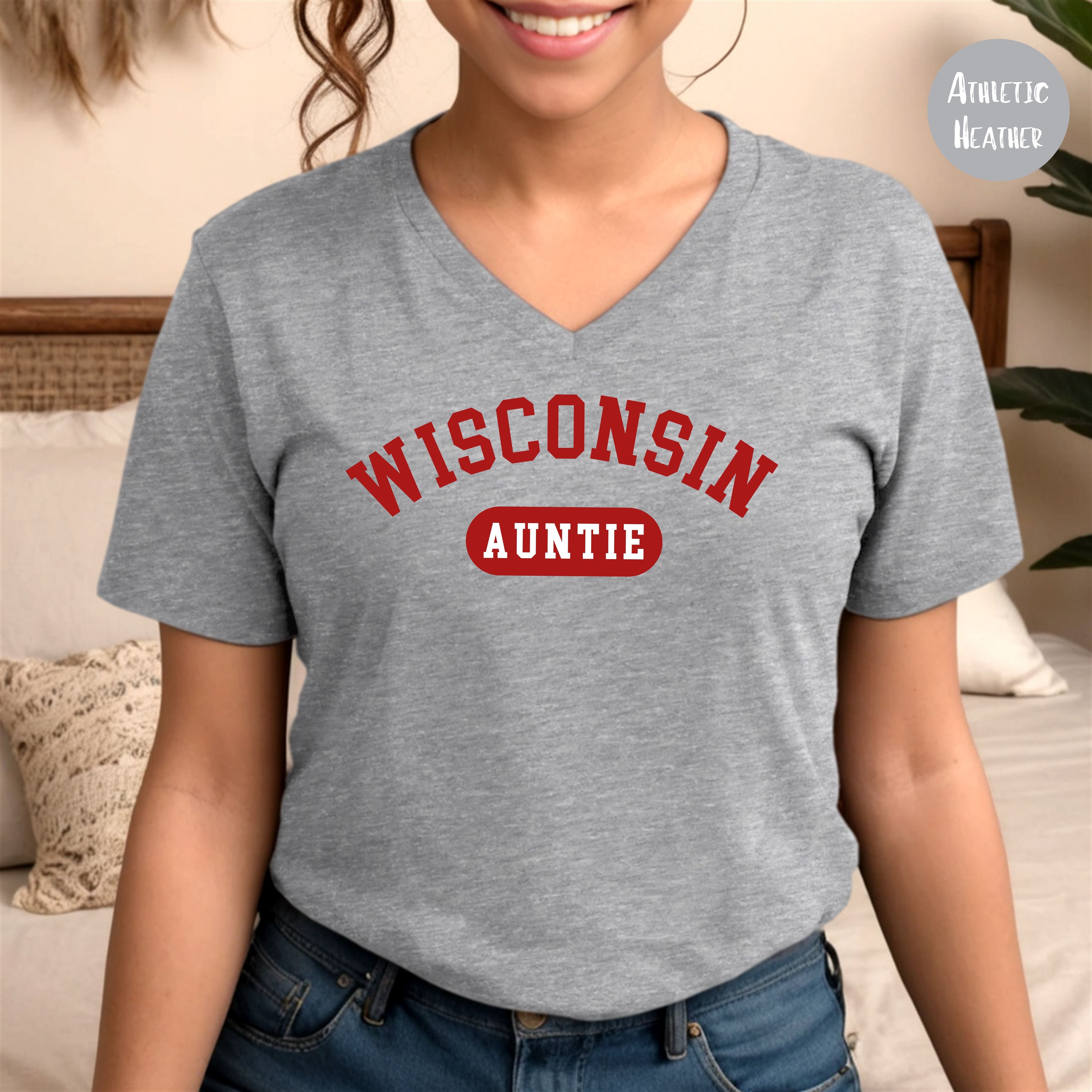 Wisconsin Custom Design Family Shirts in Grey