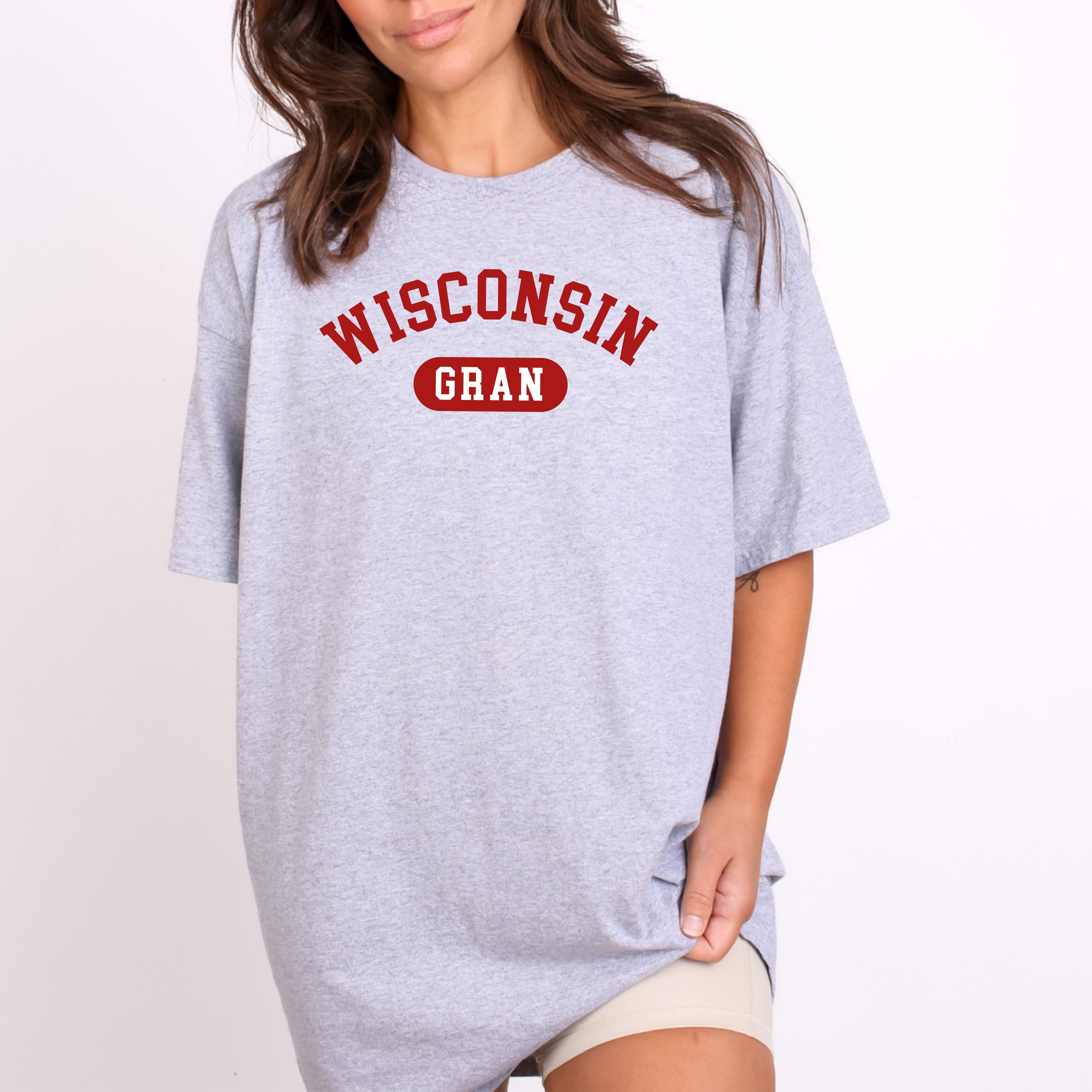 Wisconsin Gran Adult Oversized Tee Shirt