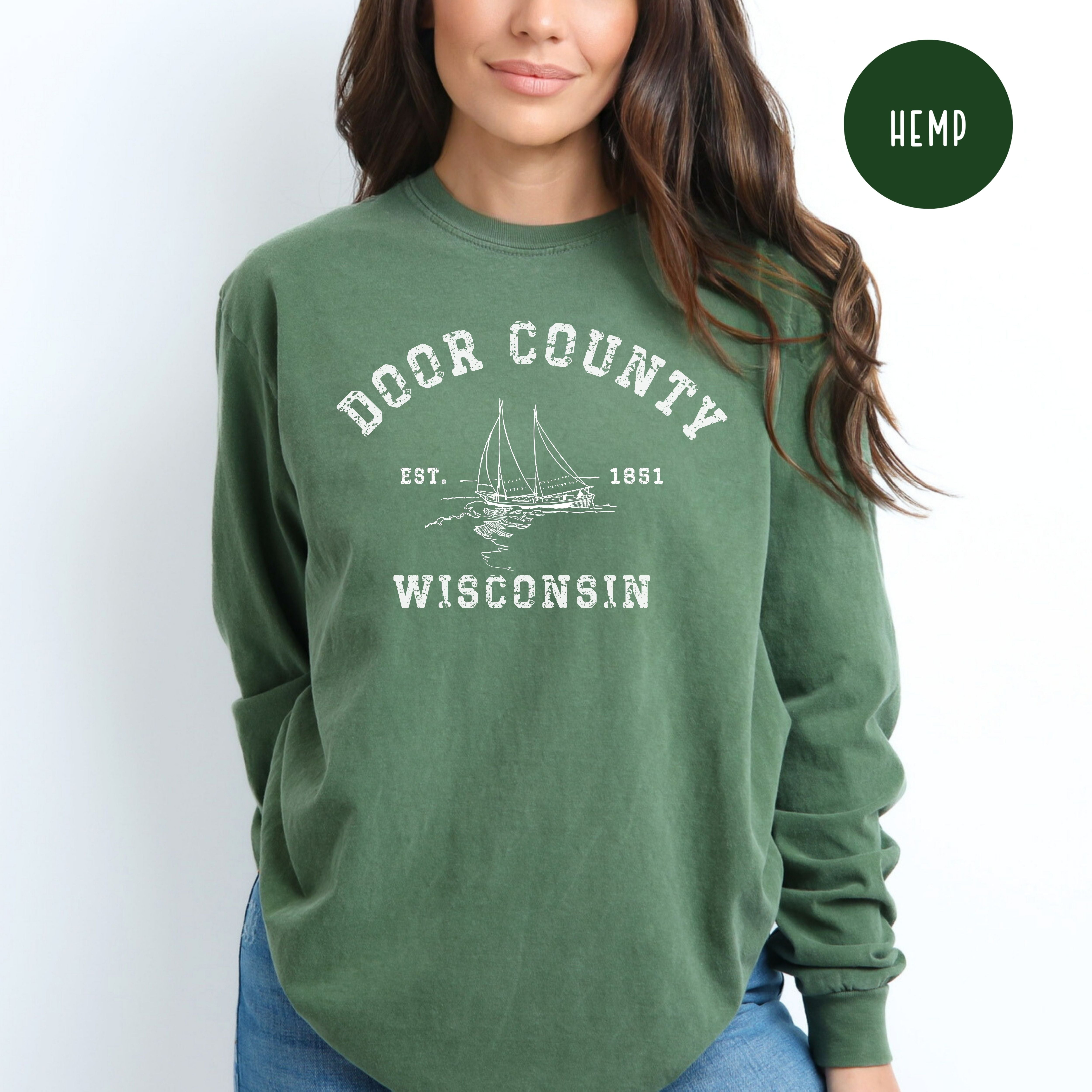 Door County Wisconsin Comfort Colors® Long Sleeve Tee