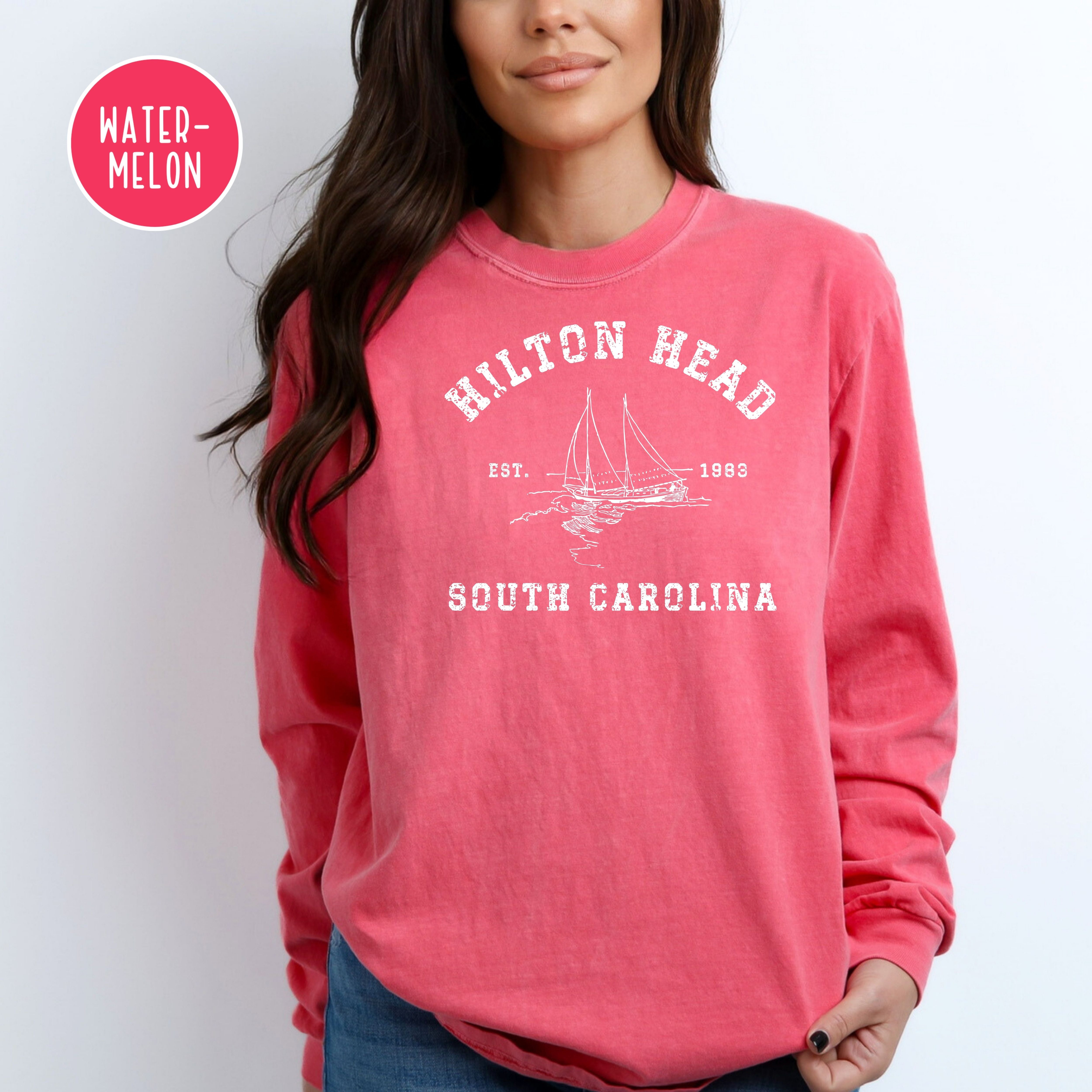 Hilton Head South Carolina Grunge Style Comfort Colors® Tee