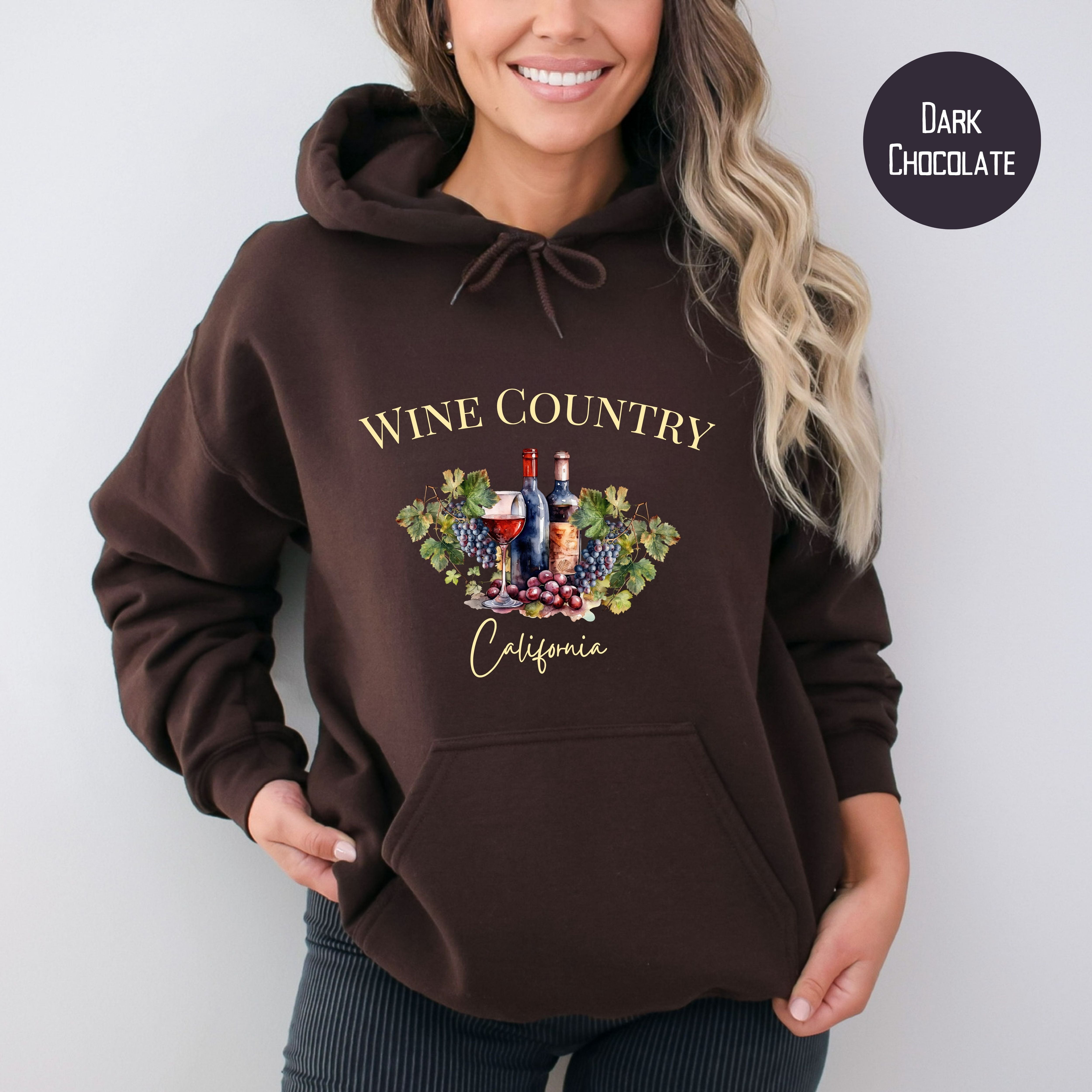 Wine Country California Pullover Hoodie