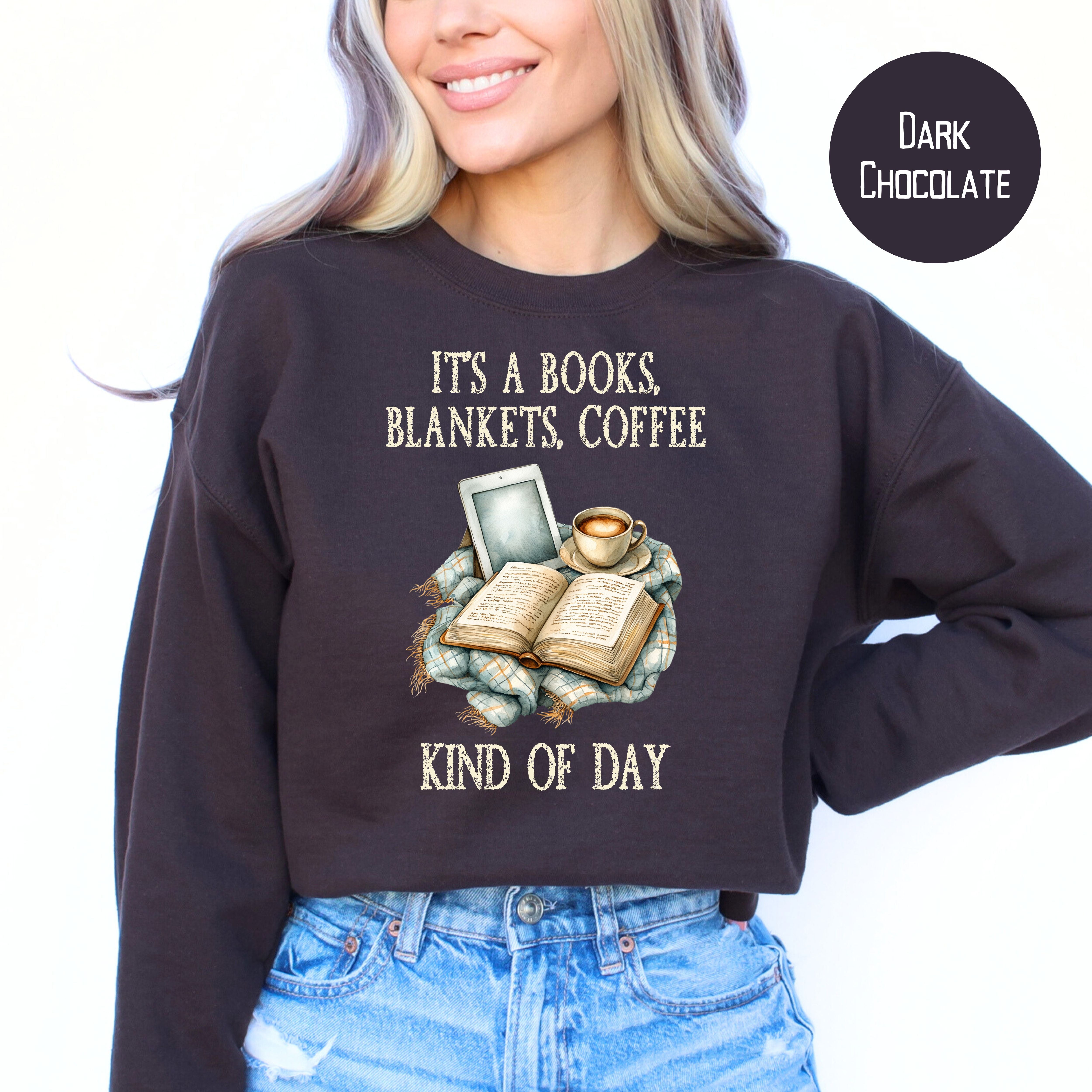 Cozy Weather Sweatshirt, Book Lover Gift