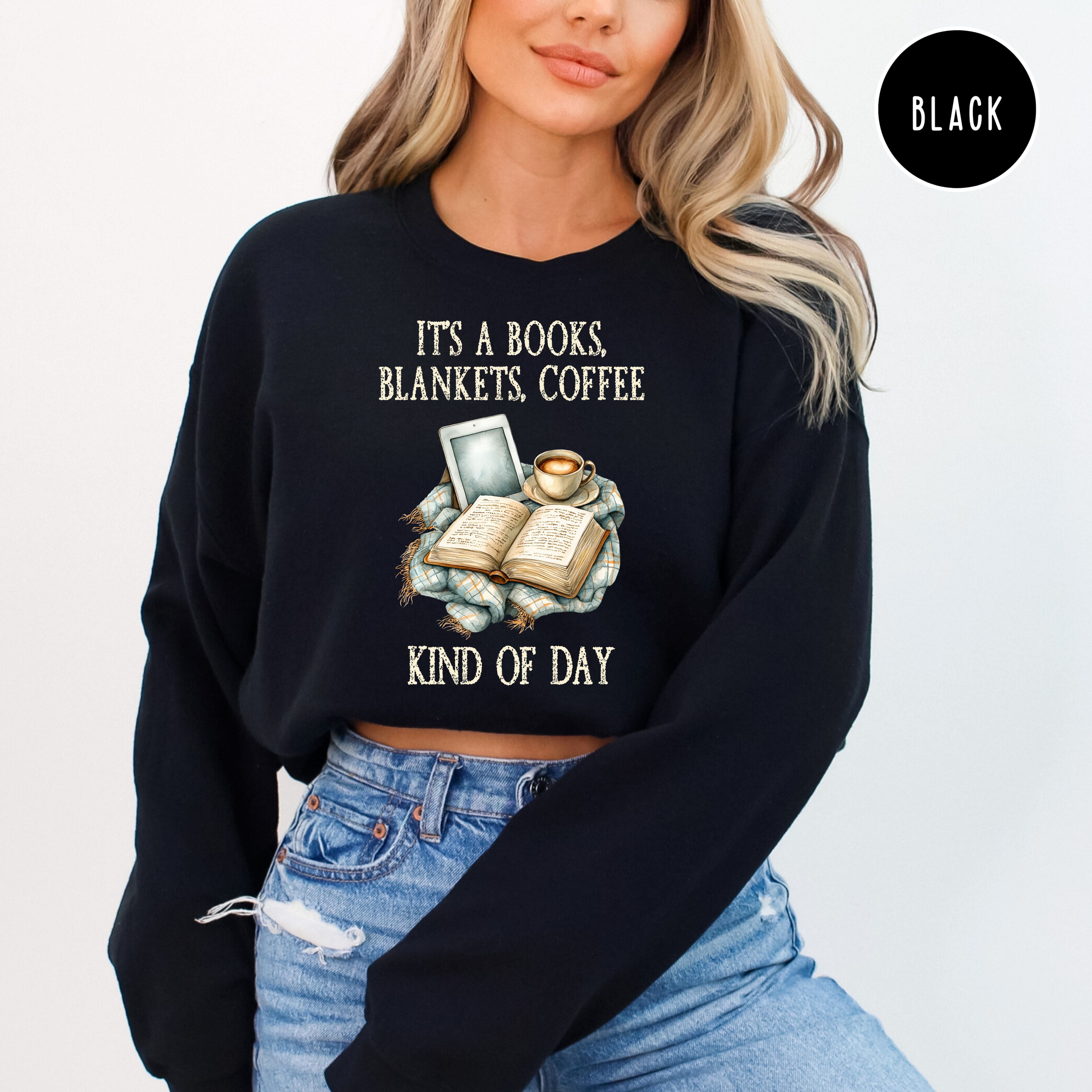Cozy Weather Sweatshirt, Book Lover Gift
