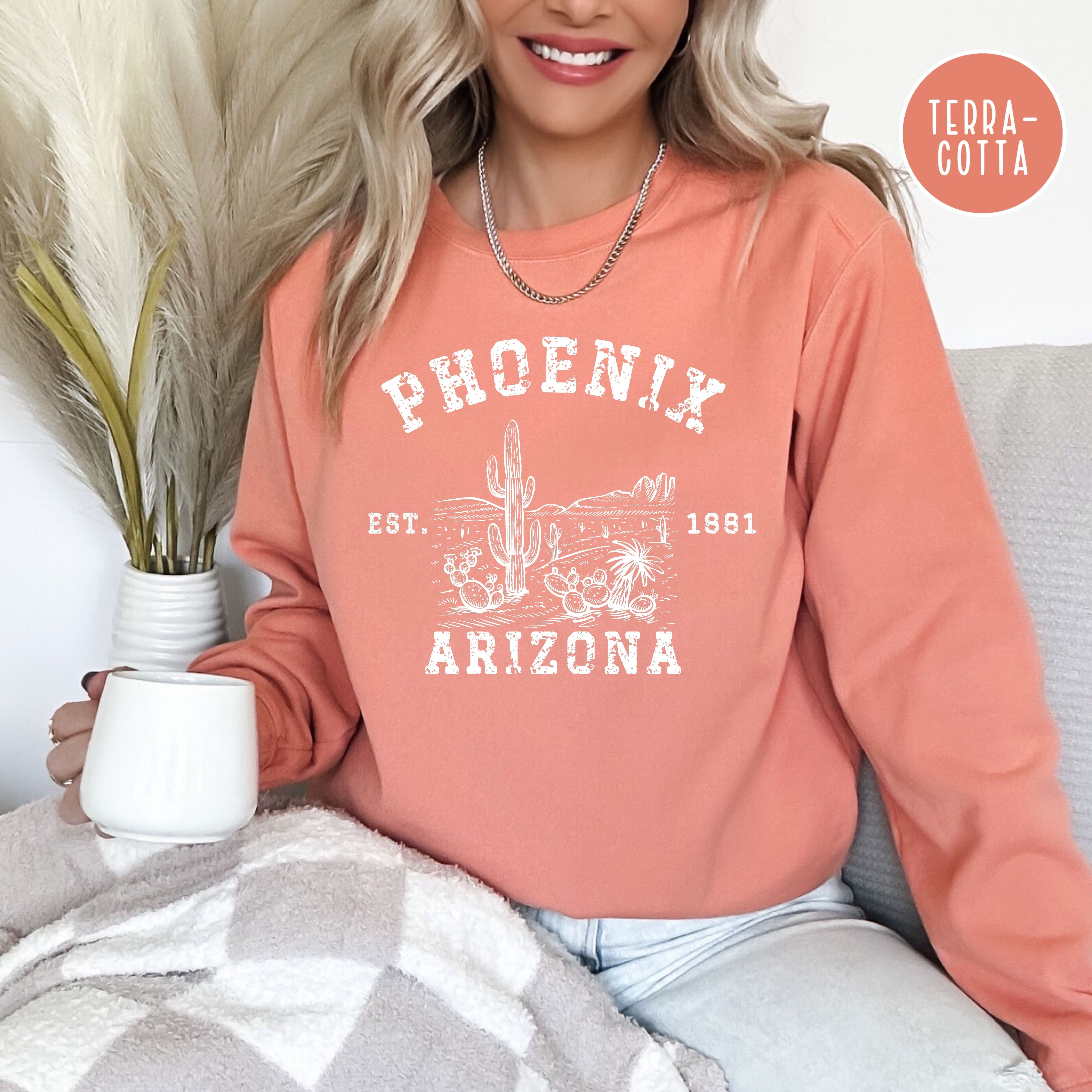 Phoenix Arizona Grunge Style Comfort Colors® Sweatshirt