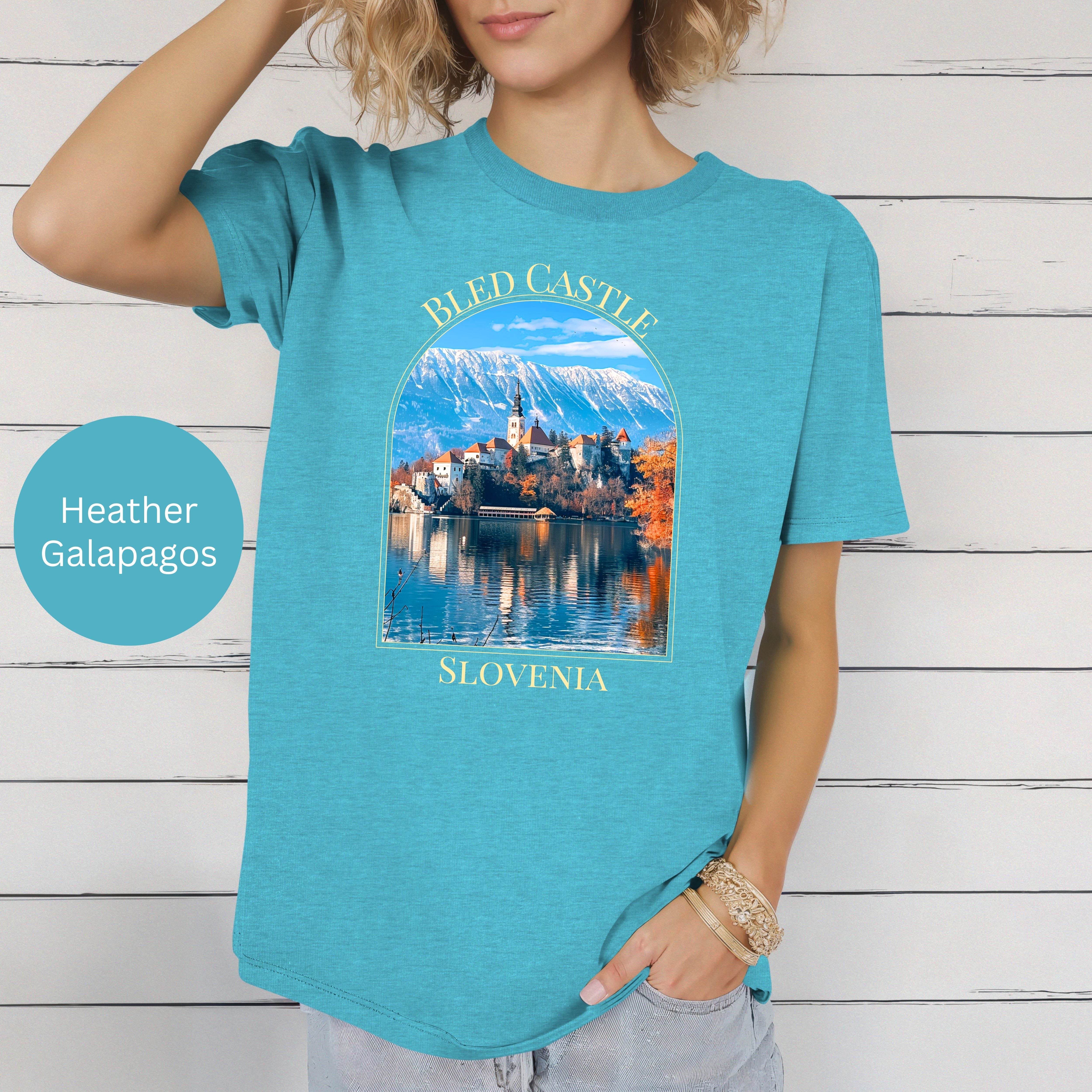 Bled Castle Slovenia Soft-Style Tee