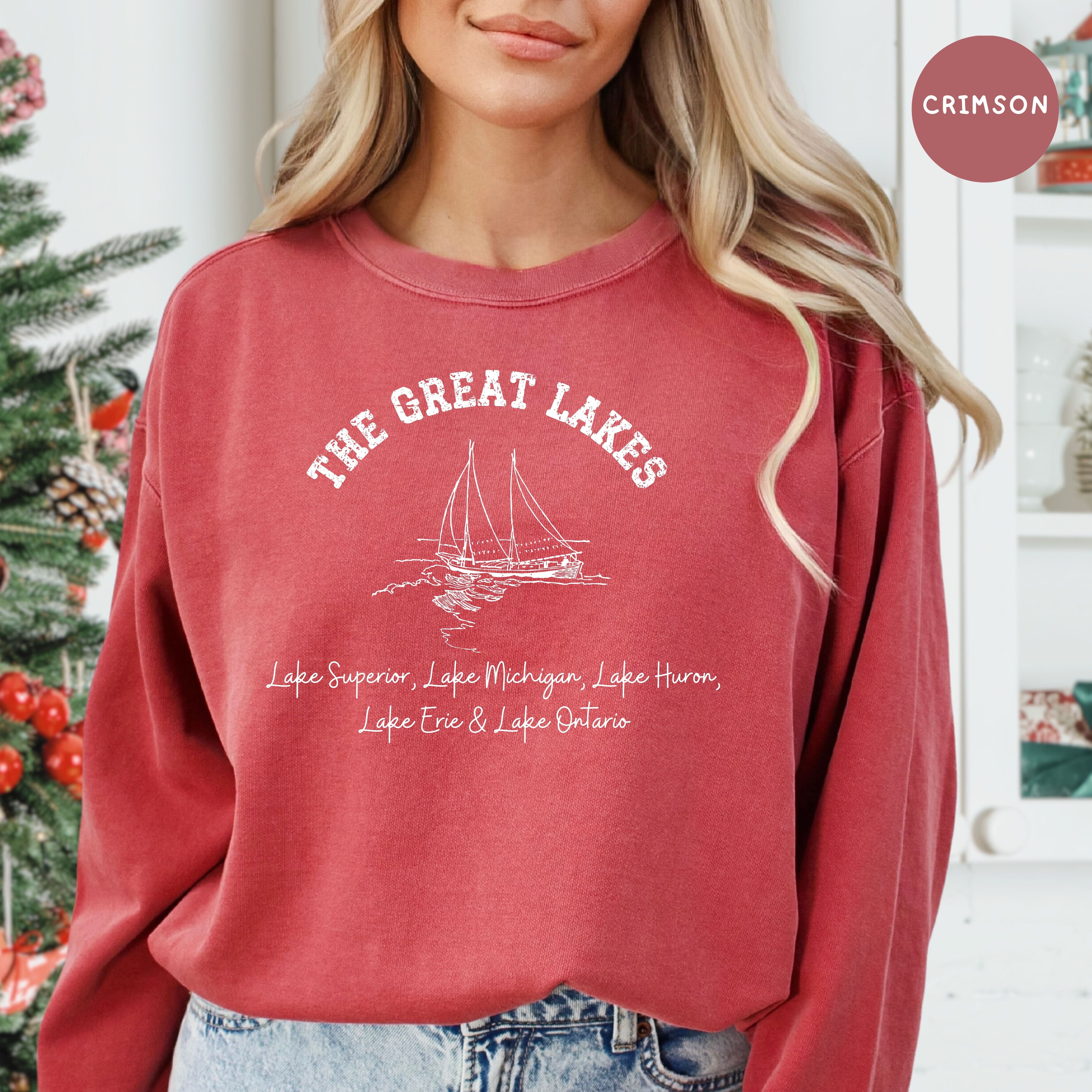 Great Lakes Grunge Style Comfort Colors® Sweatshirt