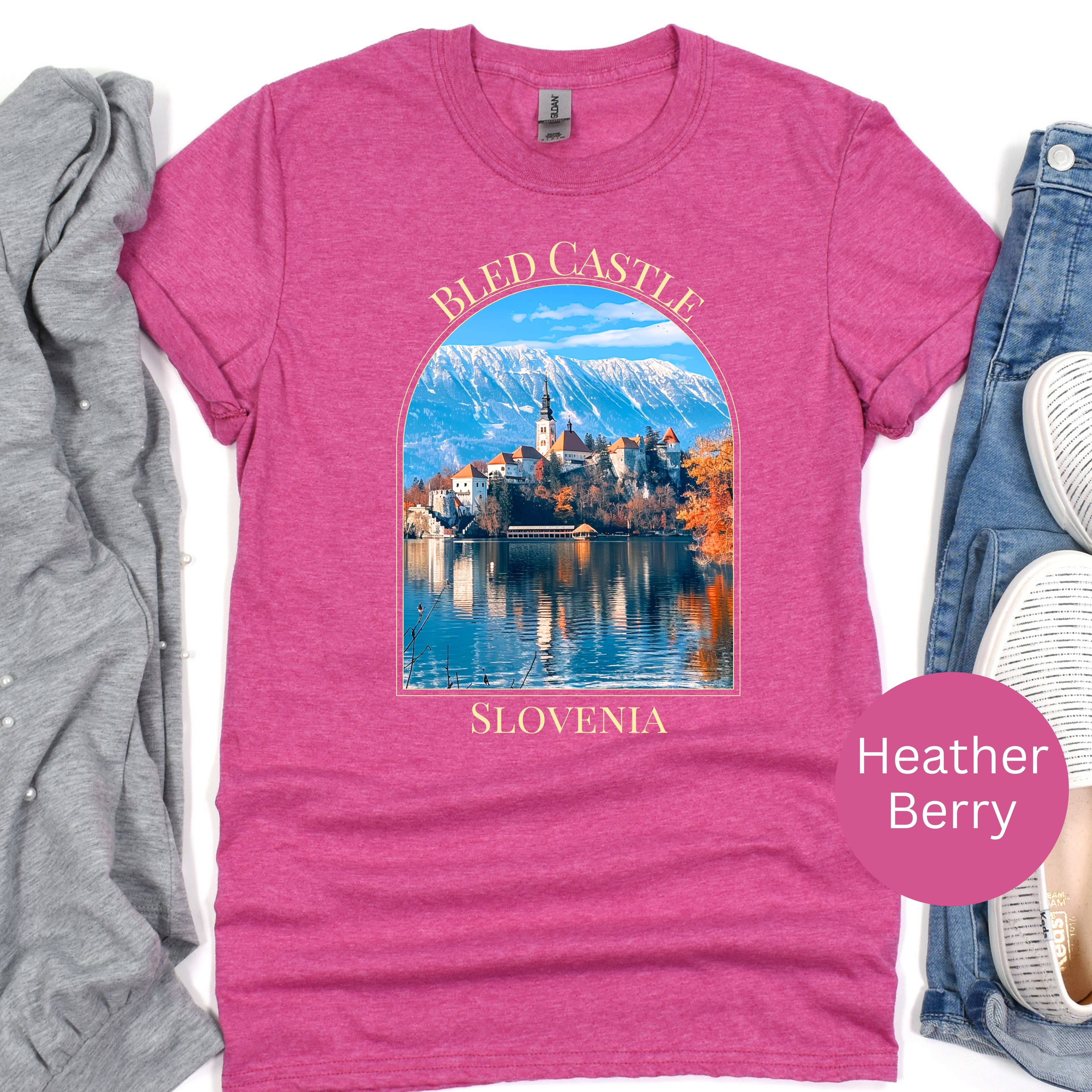 Bled Castle Slovenia Soft-Style Tee
