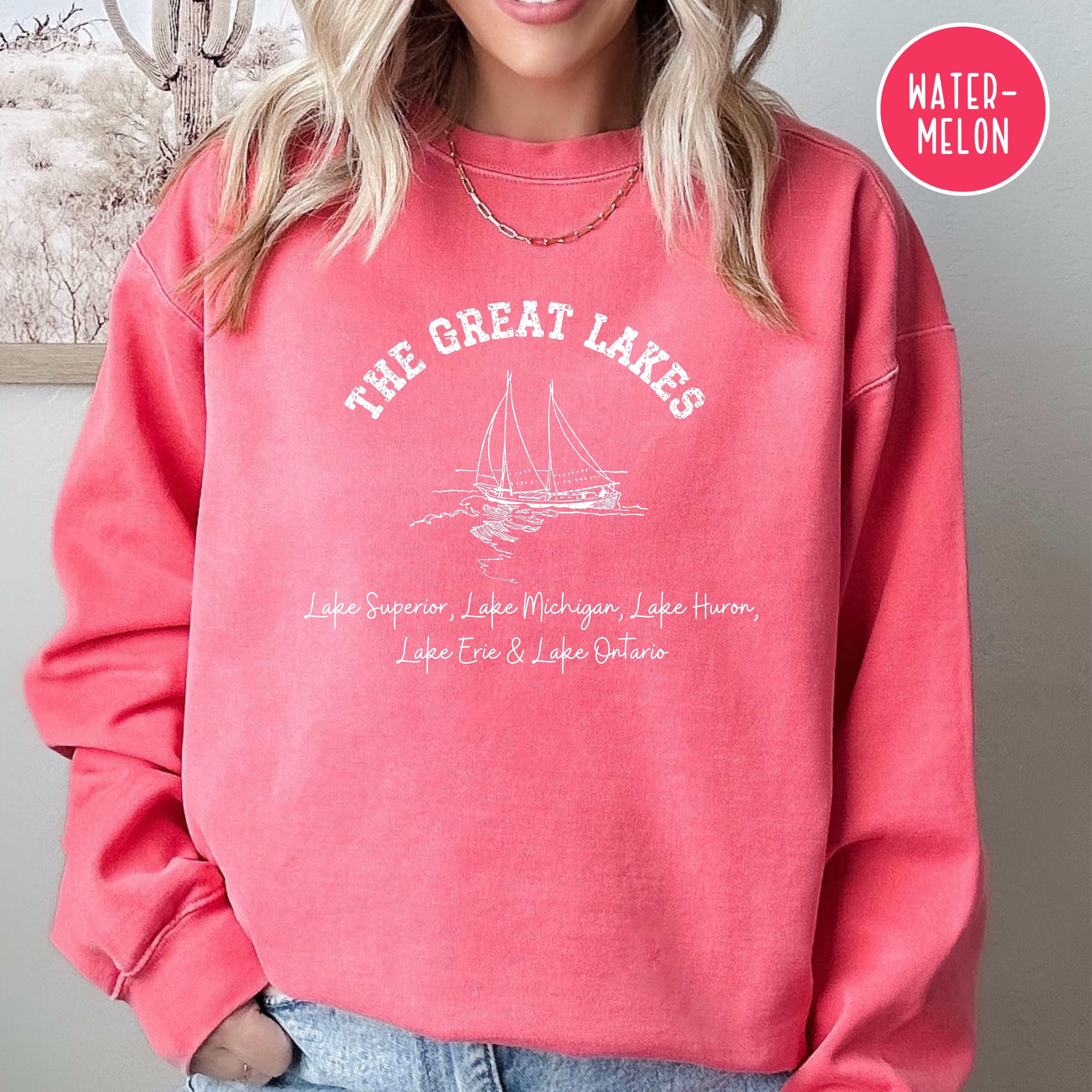 Great Lakes Grunge Style Comfort Colors® Sweatshirt