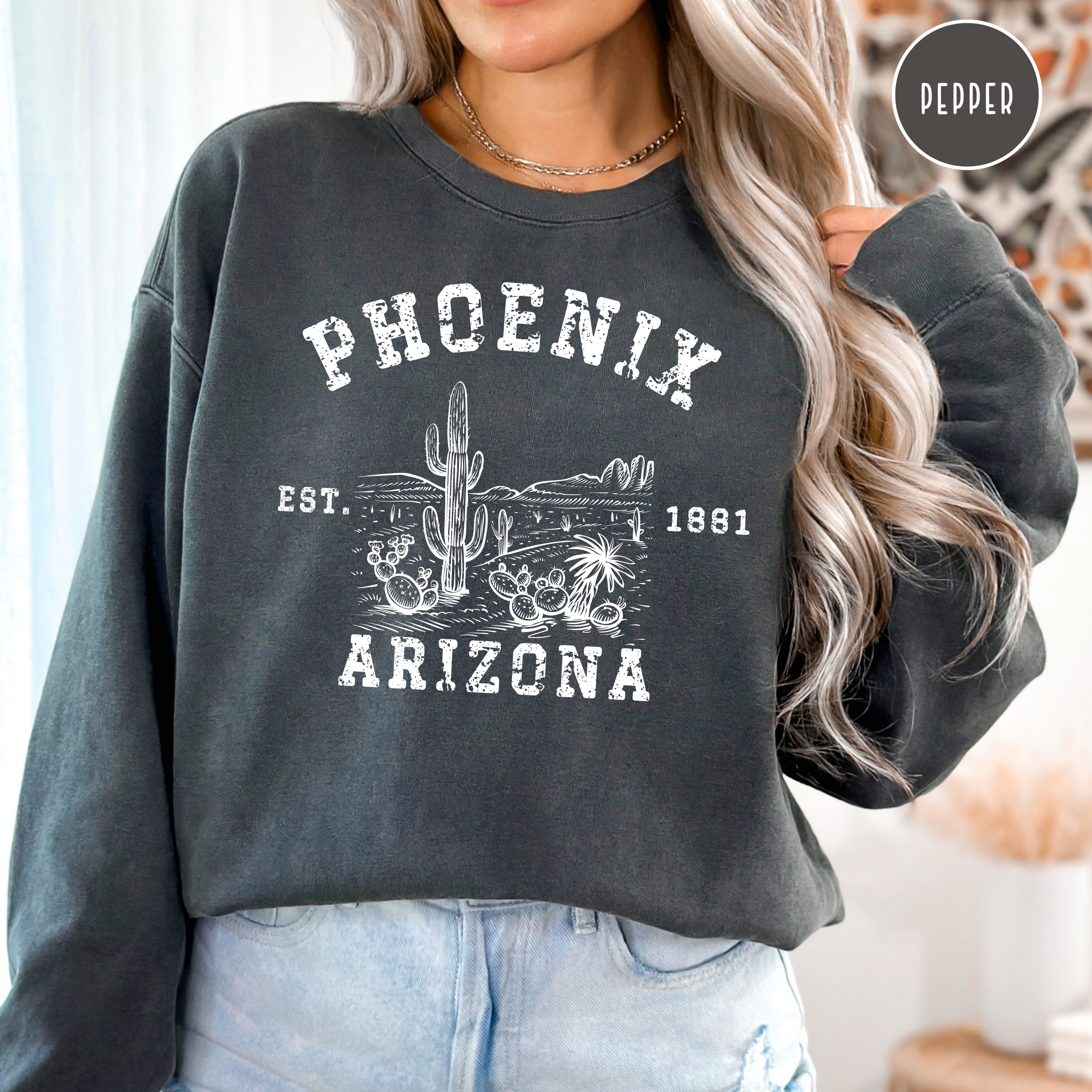 Phoenix Arizona Grunge Style Comfort Colors® Sweatshirt