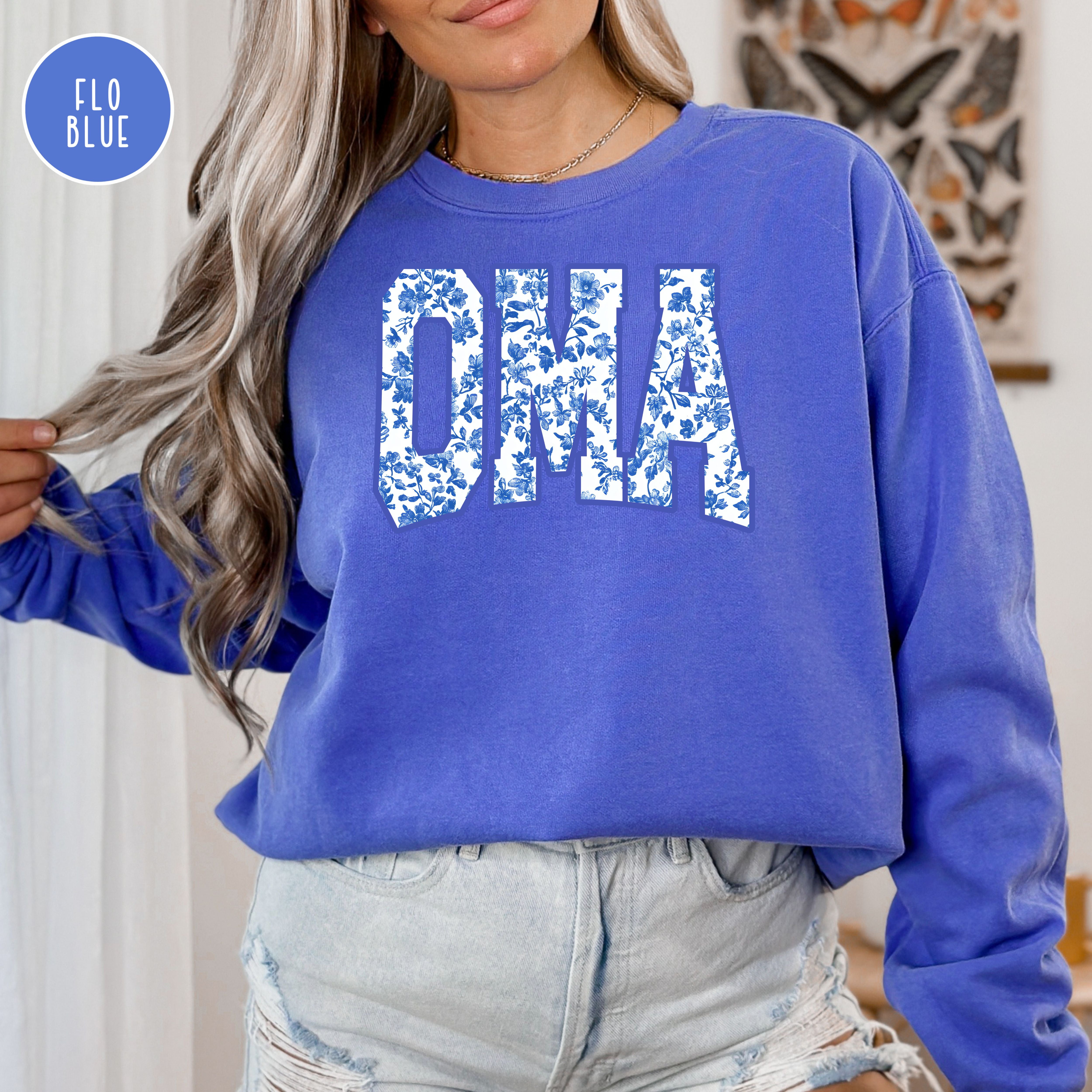 Oma French Toile Comfort Colors® Sweatshirt