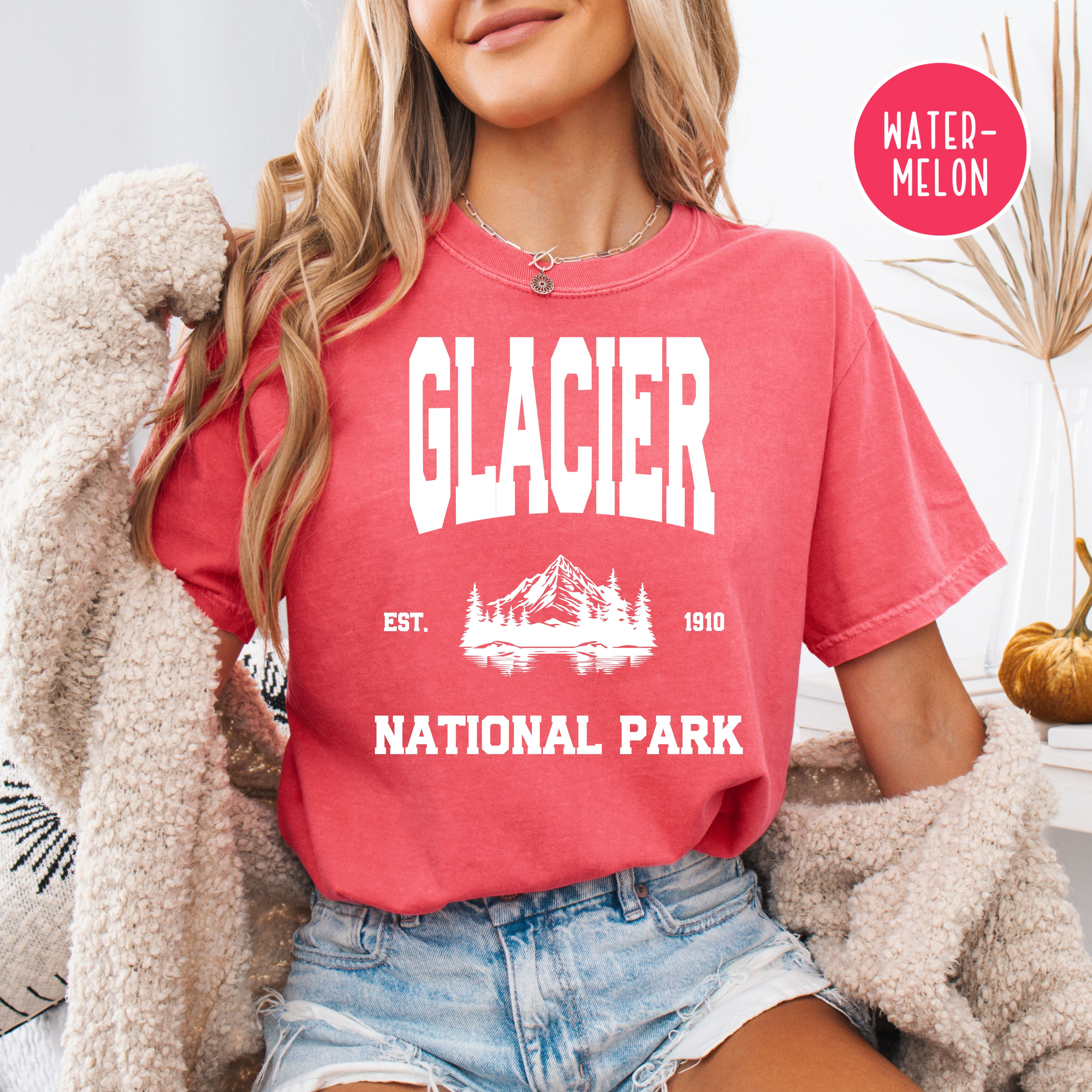 Glacier National Park Montana Comfort Colors Tee