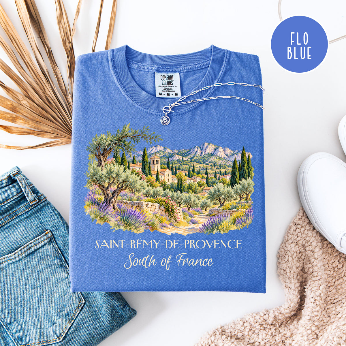 South of France Comfort Colors Vacation Gift Shirt, Saint Remy de Provence Shirt, Van Gogh Trail Gift Tee, France Travel, Van Gogh Fan Gift