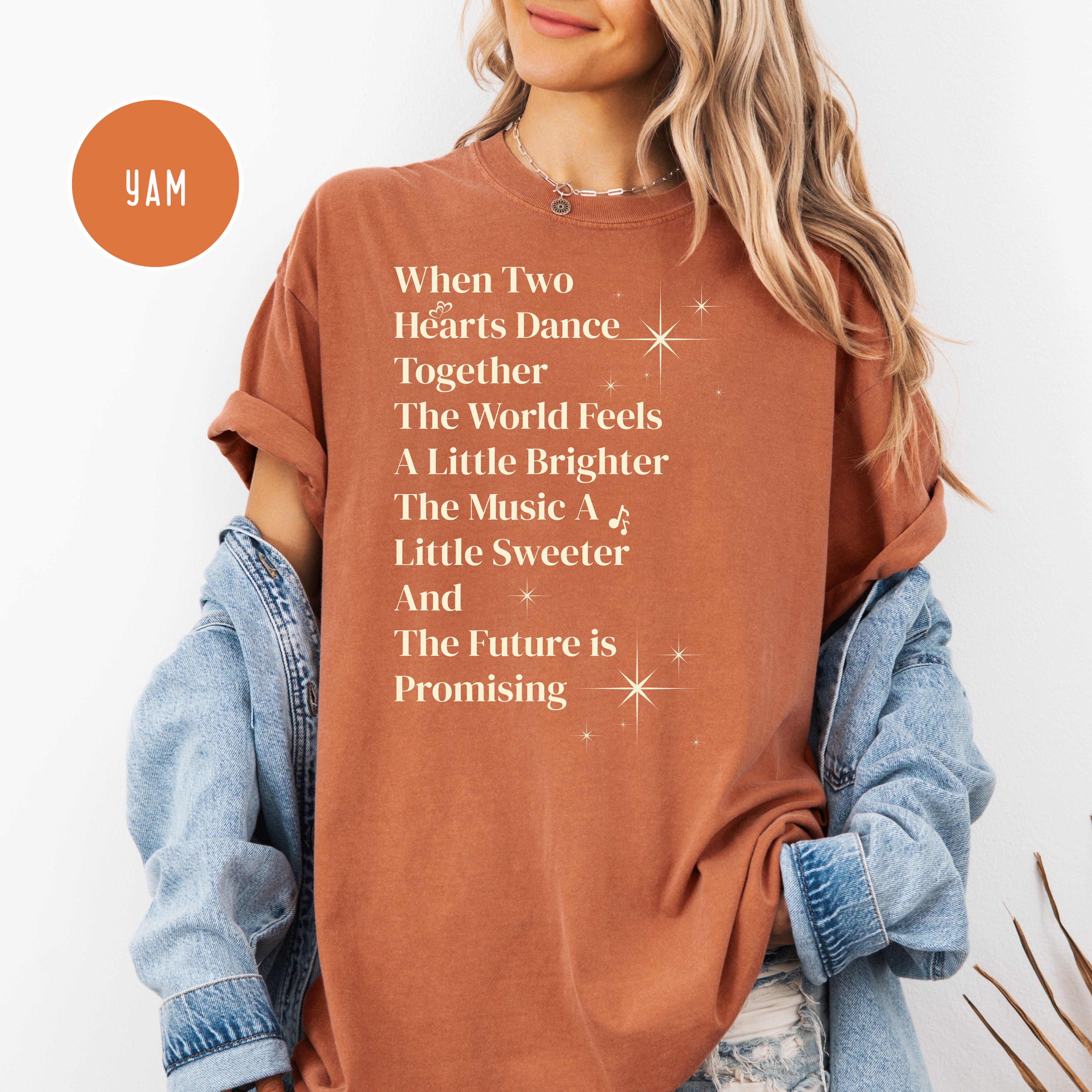 When Two Hearts Dance Together Comfort Colors Tee