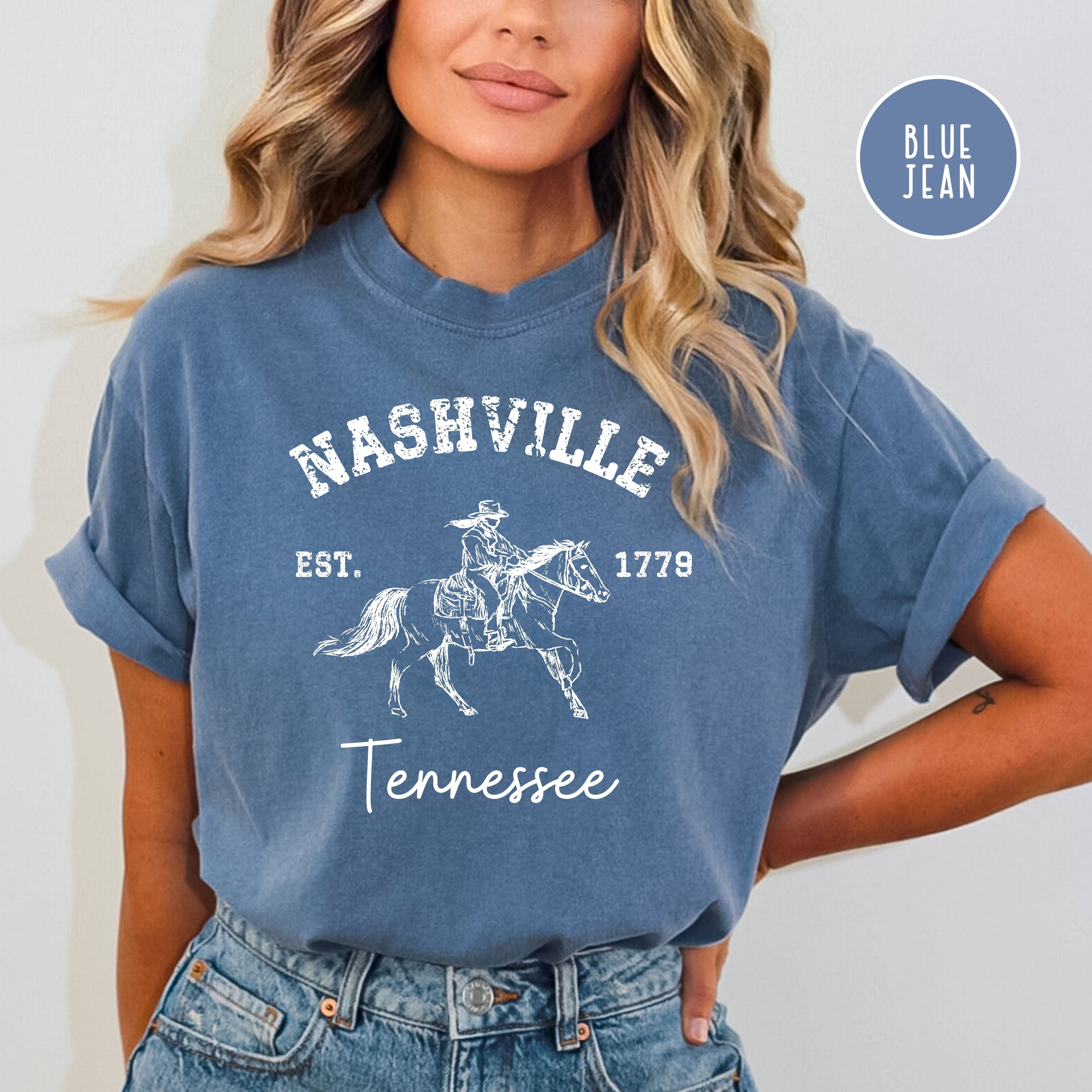 Nashville Tennessee Grunge Style Comfort Colors® Tee
