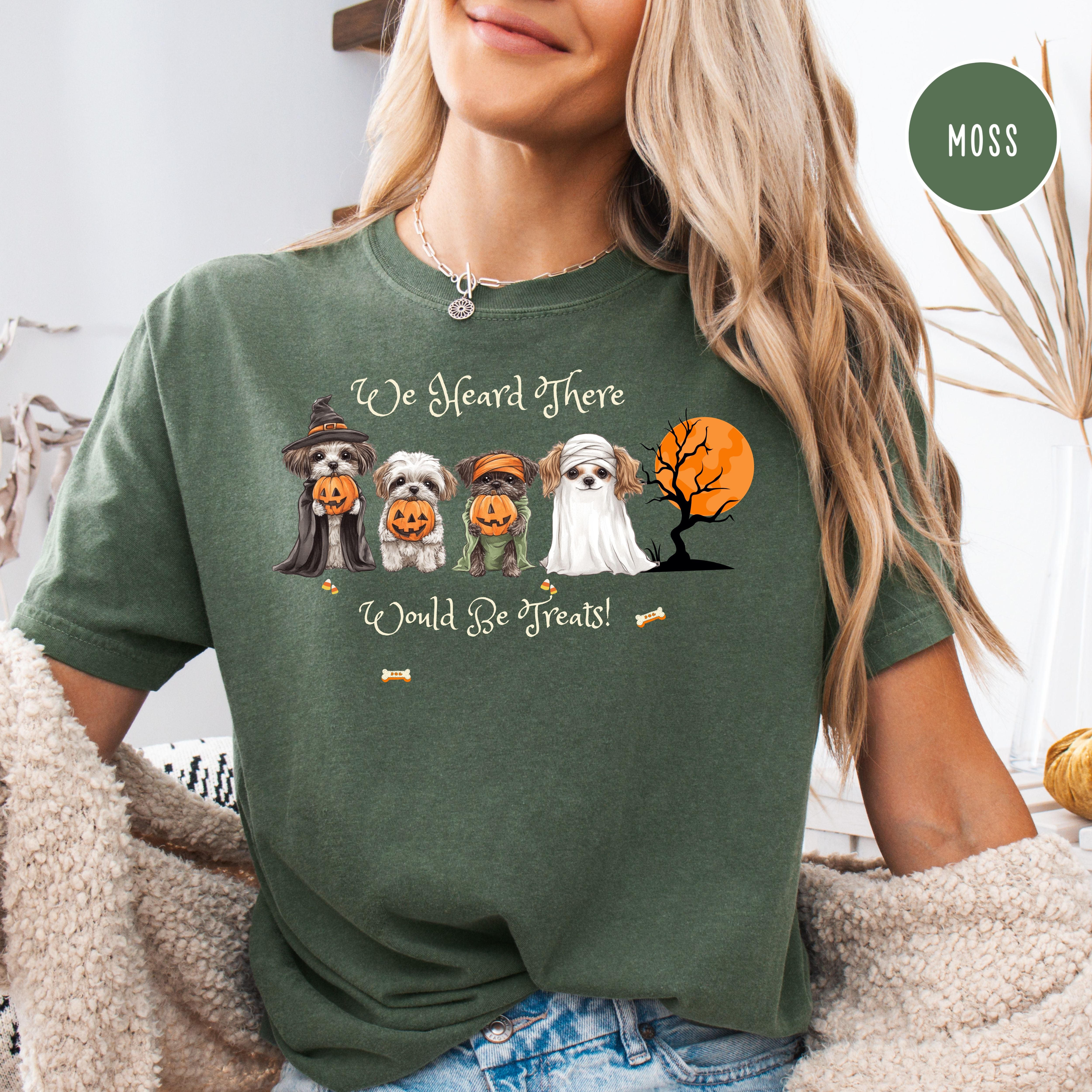 Dog Lover Comfort Colors Halloween Tee Shirt for Dog Mama
