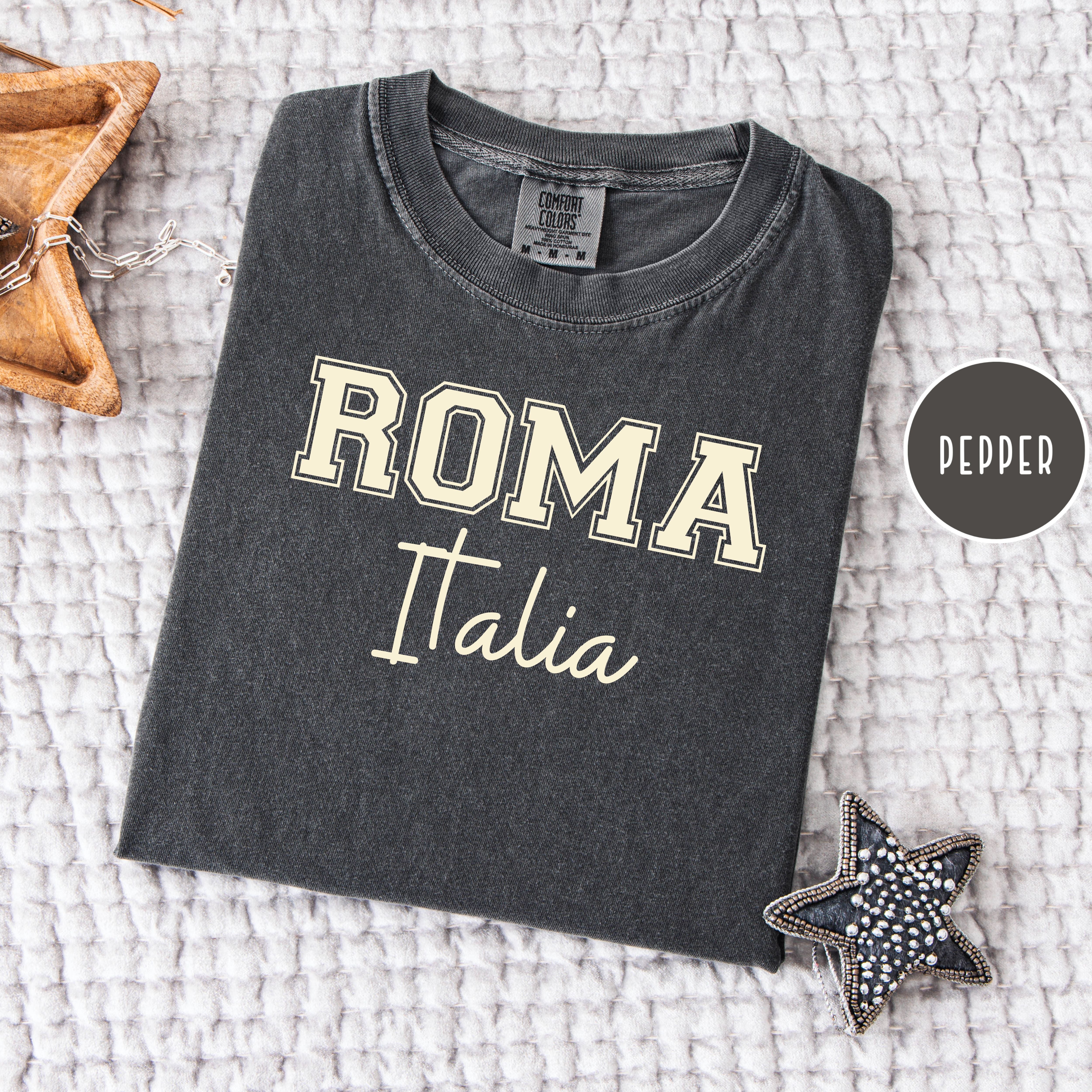 Roma Italia Comfort Colors Tee Shirt, Italy Lover Rome Italy Shirt
