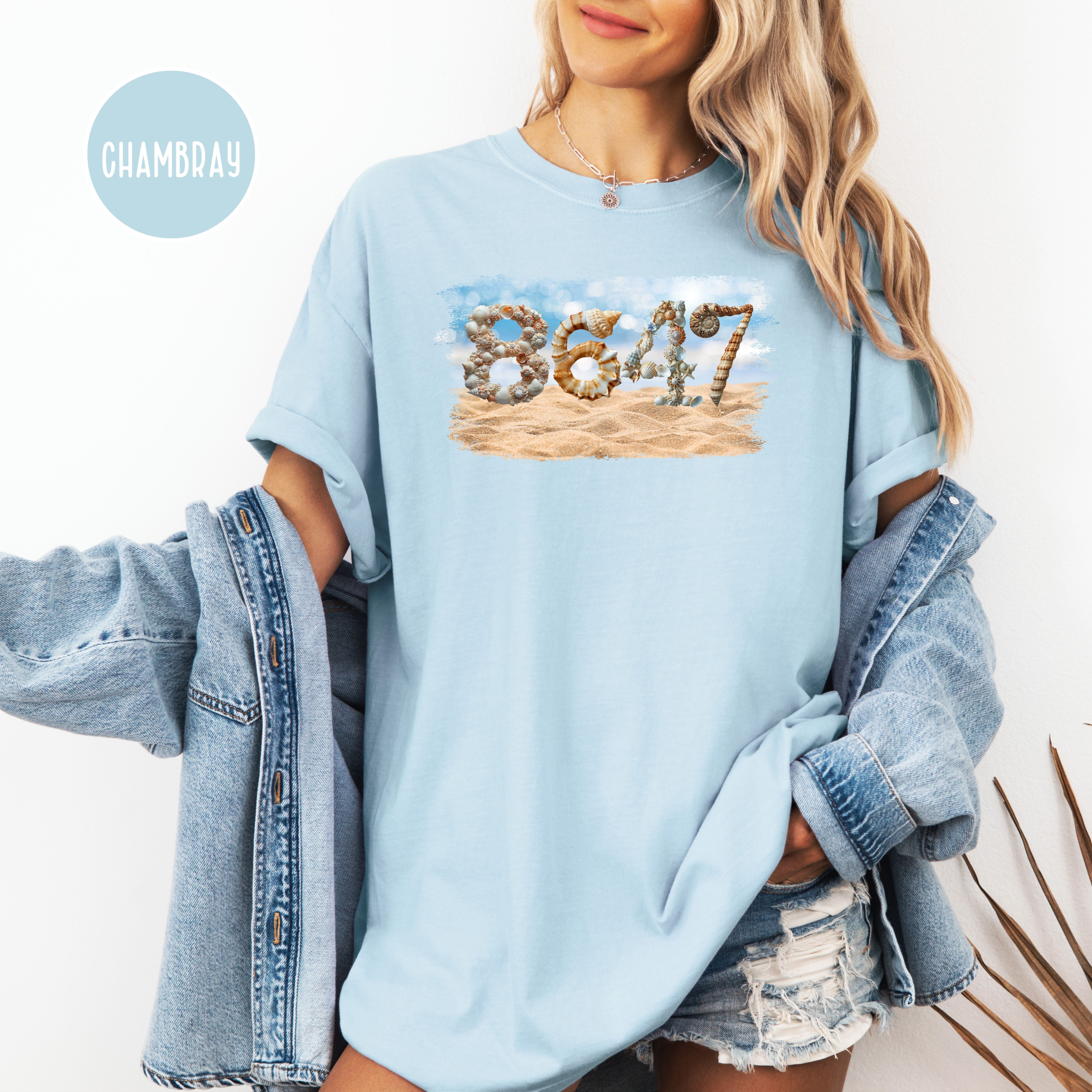 Subtle Anti Trump 8647 Seashells at the Beach Comfort Colors Tee
